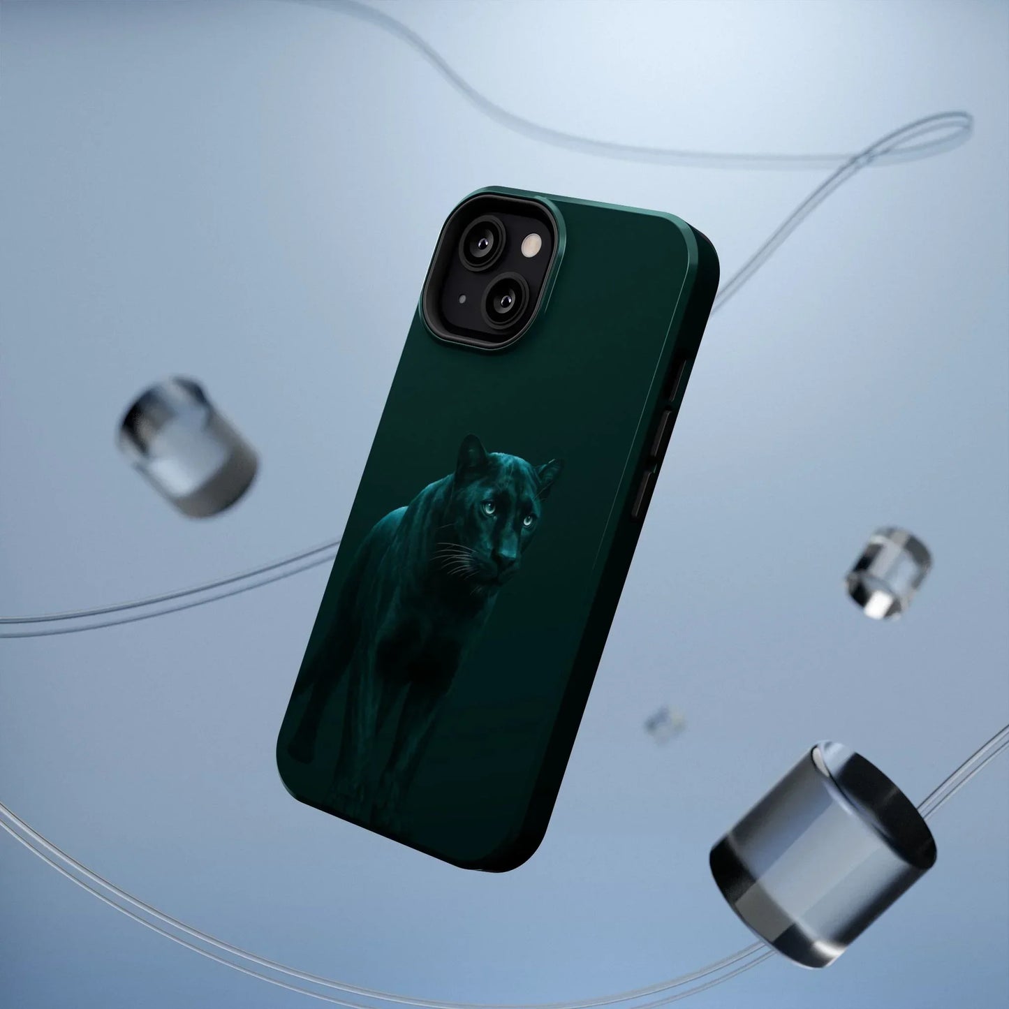 Black Panther Phone Case for iPhone 12-16 and Samsung Galaxy S21-S22 Models - KarArmDesign
