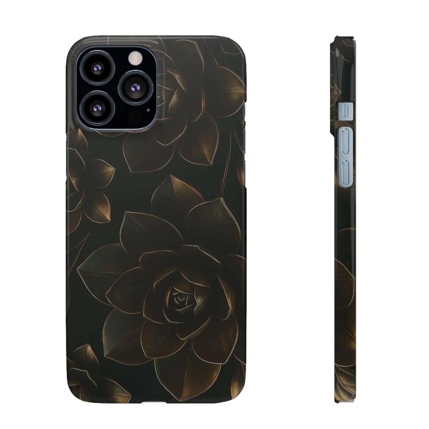 Metal Flower Phone Case for iPhone 7-16 and Galaxy S10-S24 Models - KarArmDesign