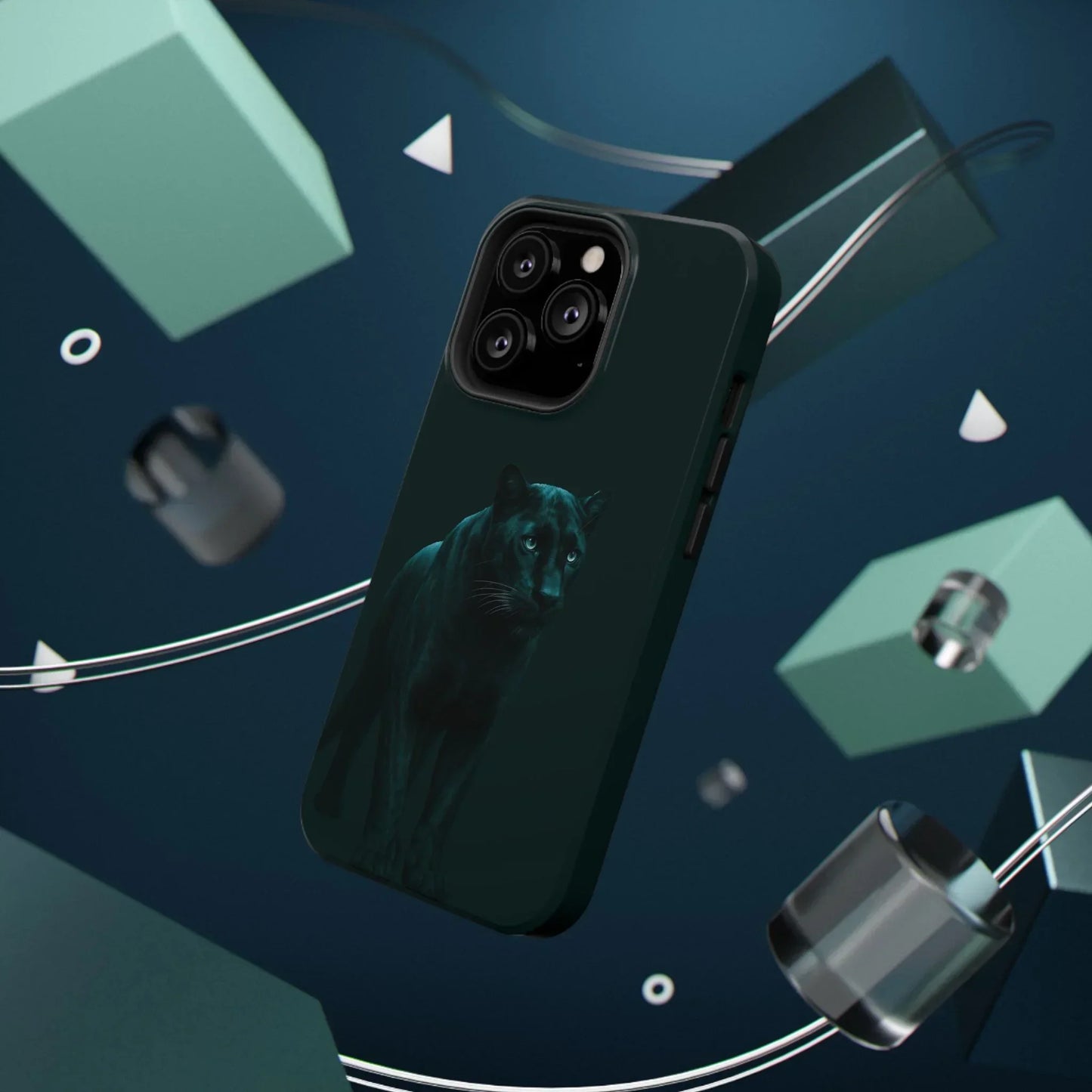 Black Panther Phone Case for iPhone 12-16 and Samsung Galaxy S21-S22 Models - KarArmDesign