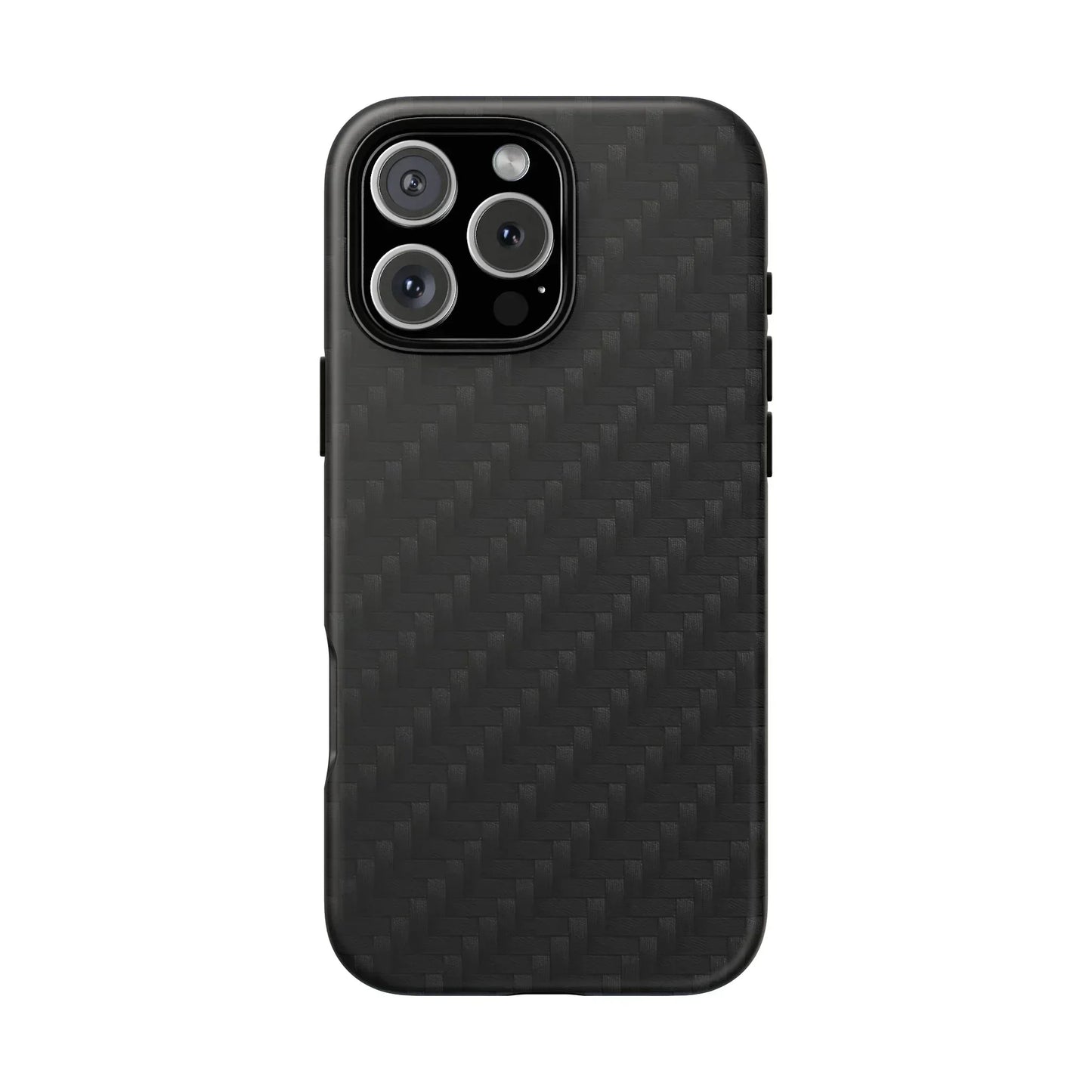 Black Carbon Phone Case Tough Case for iPhone 8-16 and Google Pixel up to 9 Models - KarArmDesign