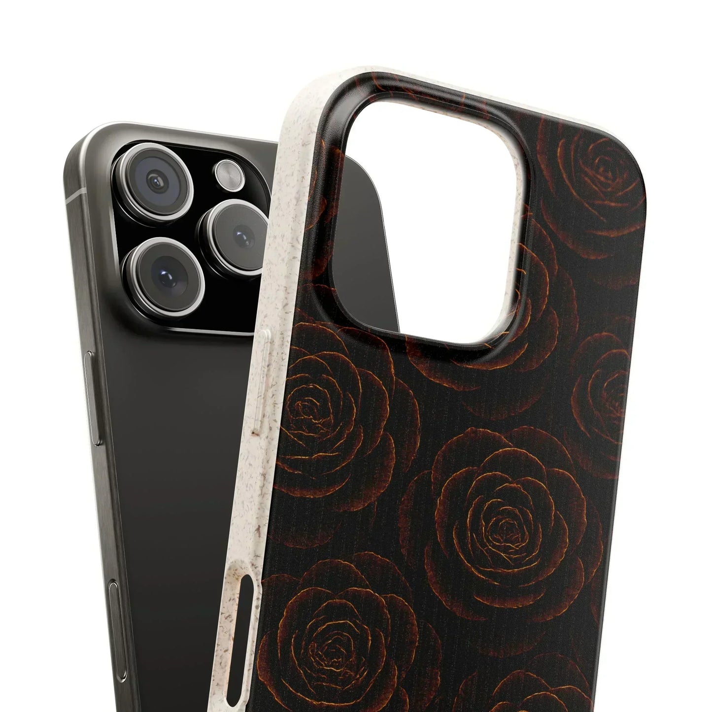 Wooden Roses Phone Case for iPhone 11-16 and Samsung Galaxy S20-S22 Models - KarArmDesign