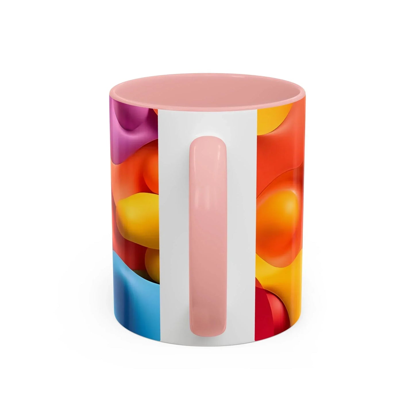 Bold Geometric Accent Coffee Ceramic Mug - KarArmDesign