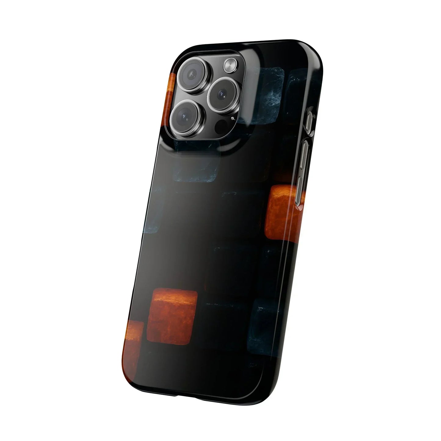 Blue Geometric Phone Case for iPhone 12-16 Models - KarArmDesign