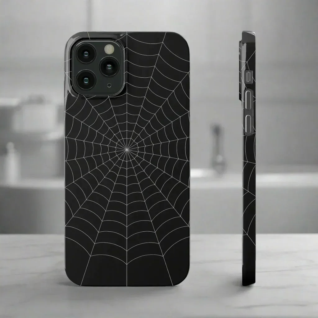 Spider Web Phone Case Slim Cases for iPhone 12-16 Models - KarArmDesign