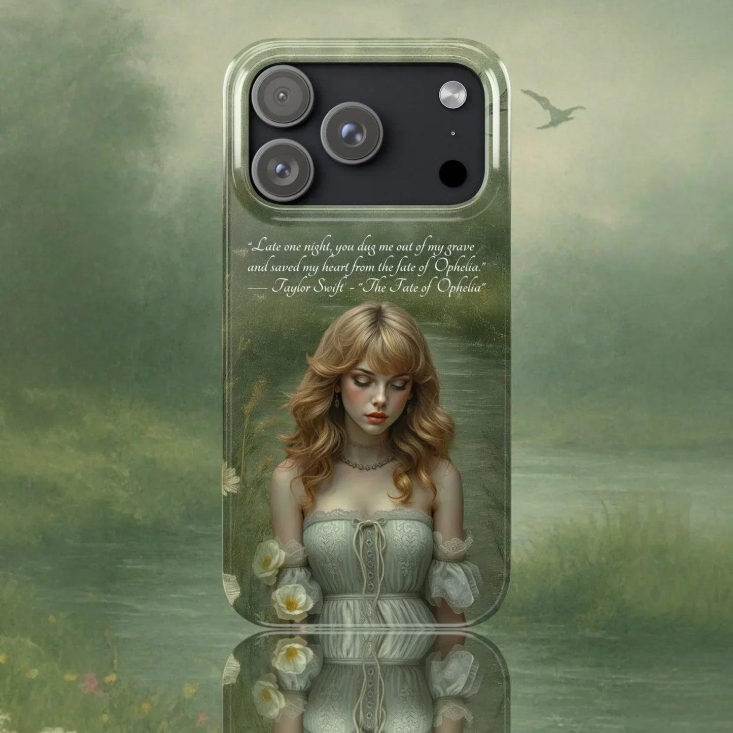 "Melancholic Ophelia" Phone Case for iPhone 7-17 Models