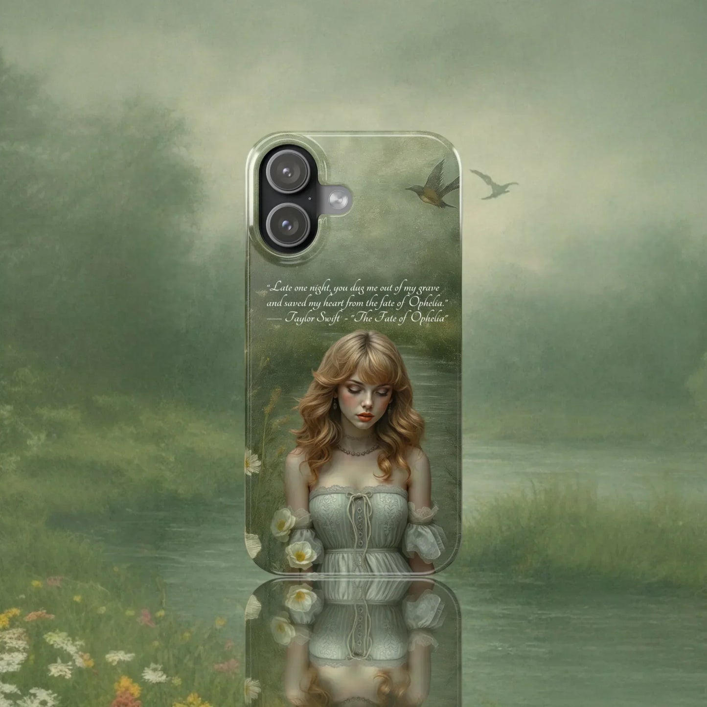 "Melancholic Ophelia" Phone Case for iPhone 7-17 Models