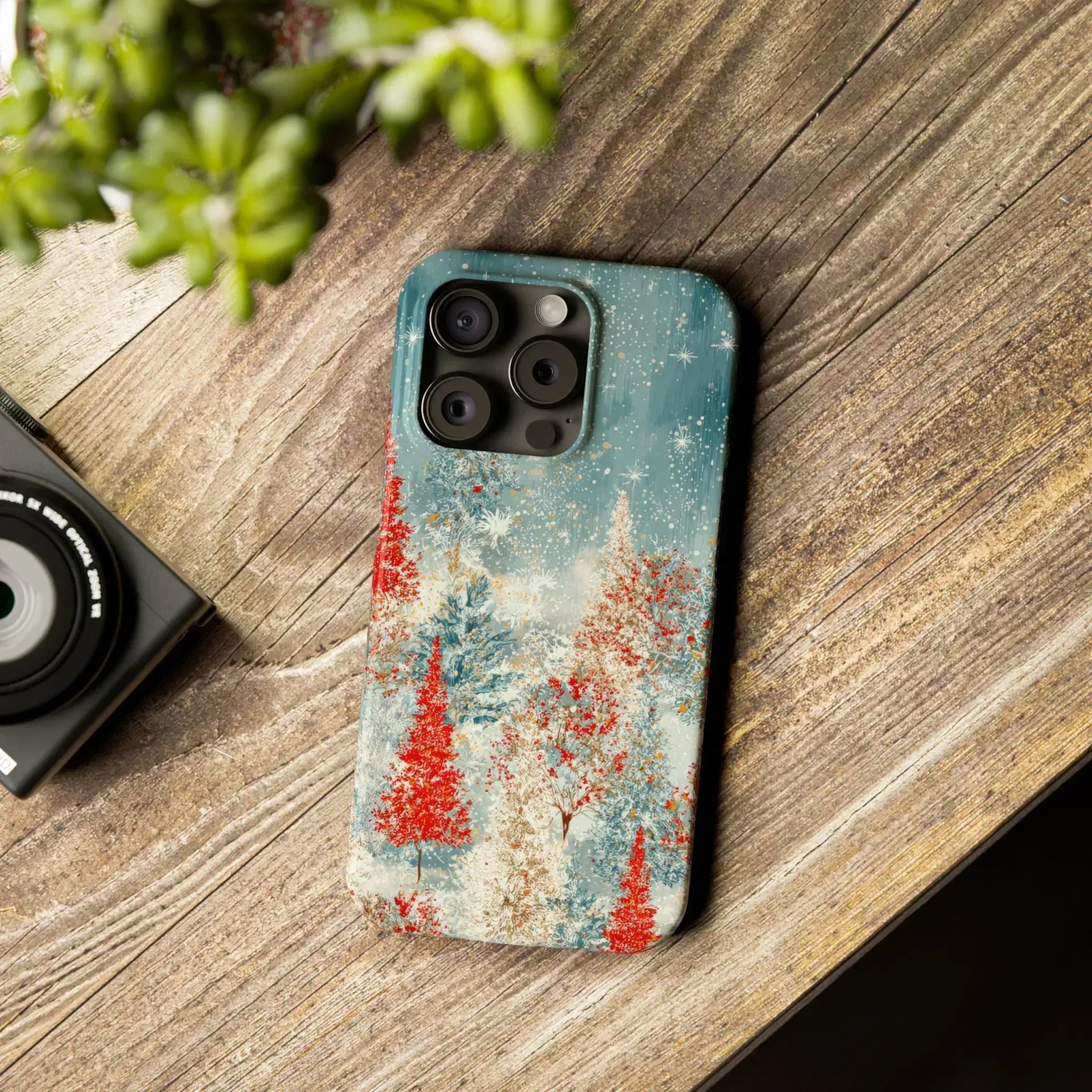 Snowy Forest Phone Case for iPhone 11-17 - KARARMDESIGN