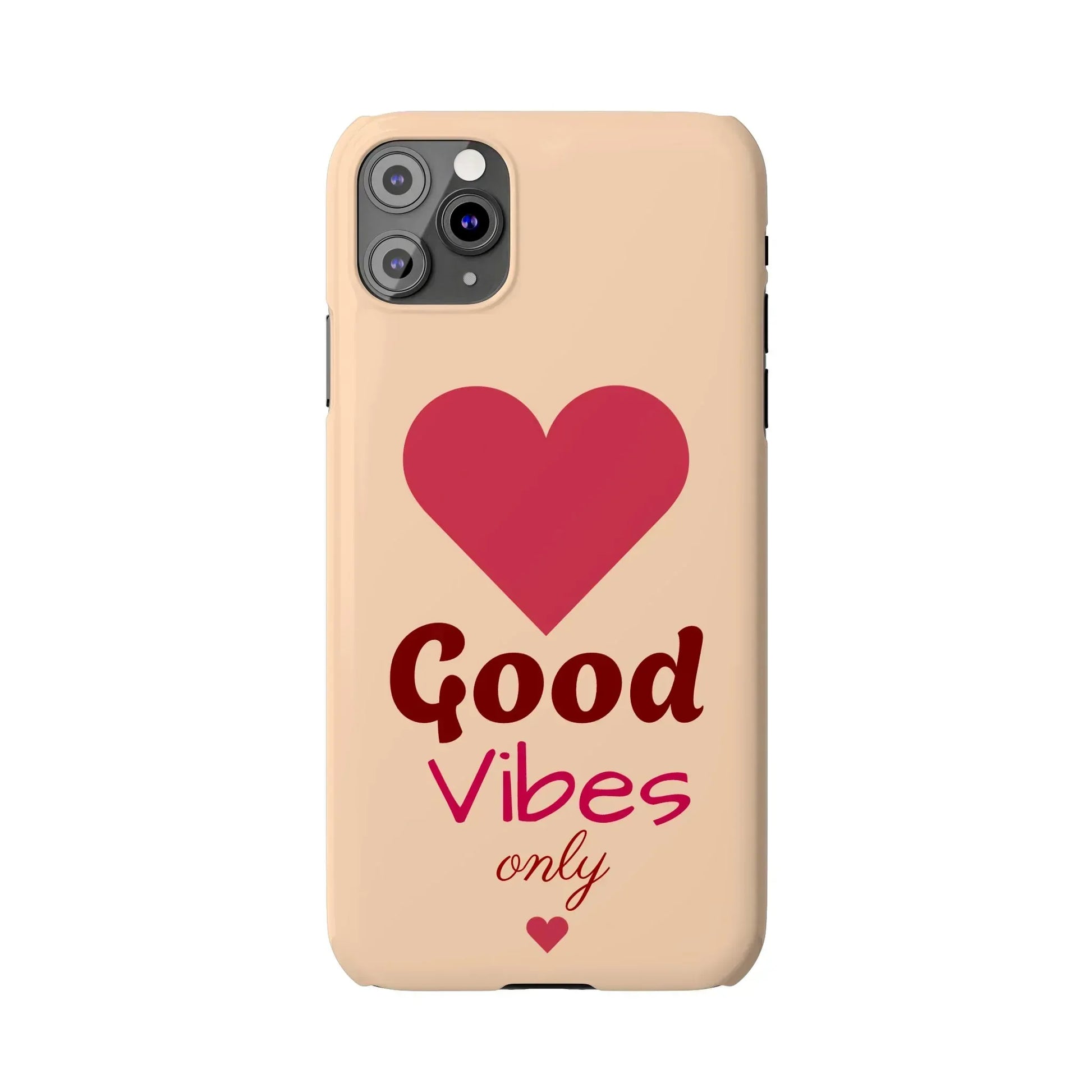 Good Vibes Only Slim Phone Case for iPhone 11-16 - KARARMDESIGN