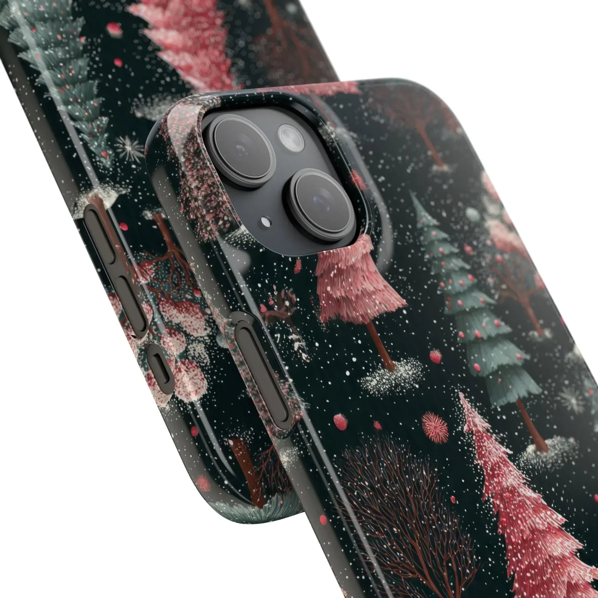 Winter Bloom Forest Phone Case for iPhone 11-17 and Galaxy S20-S25 - KARARMDESIGN