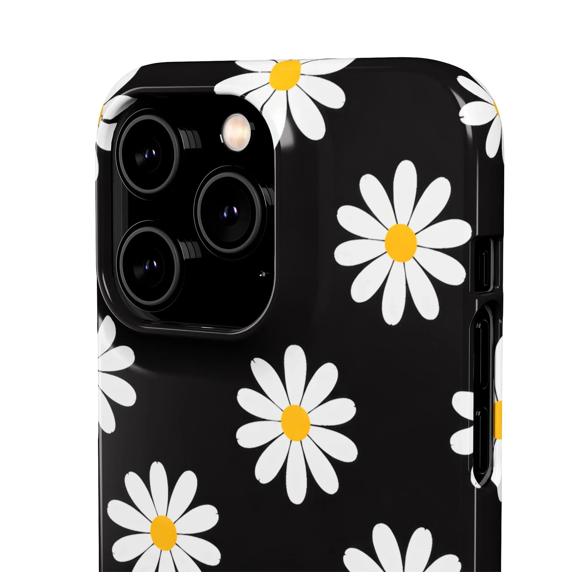 Daisy Charm Phone Case for iPhone 11-17 and Galaxy S20-S25 - KARARMDESIGN