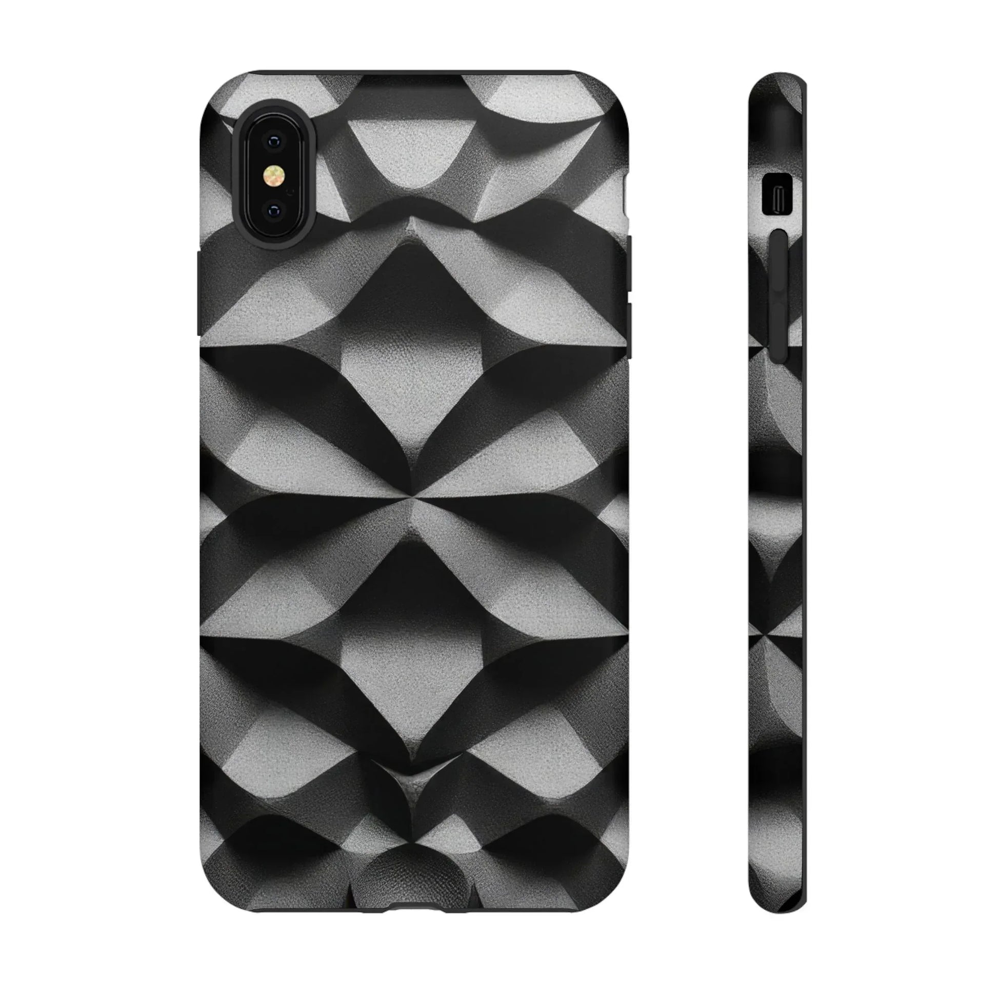 3D Geometric Phone Case for iPhone 8–17 - KARARMDESIGN