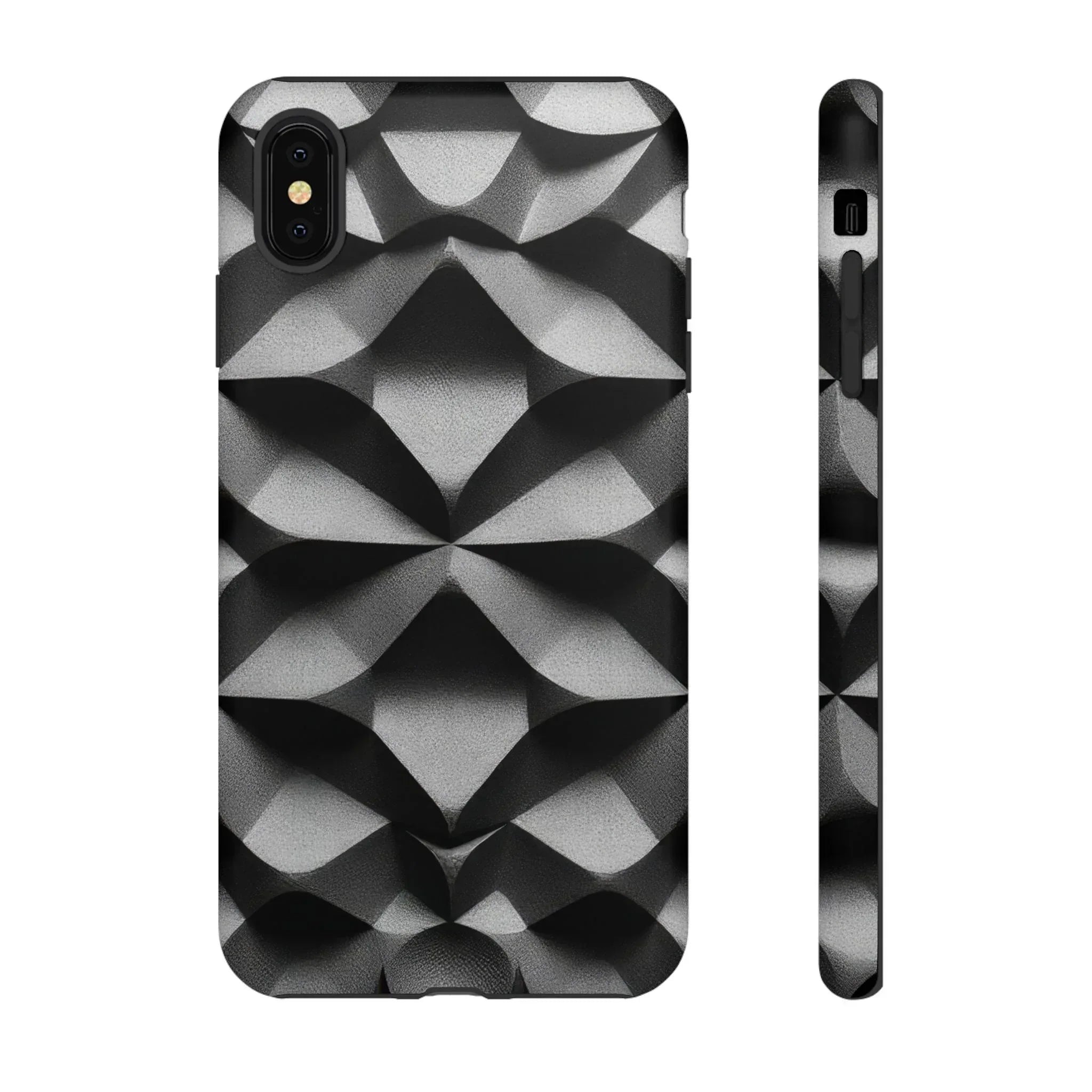 3D Geometric Phone Case for iPhone 8–17 - KARARMDESIGN