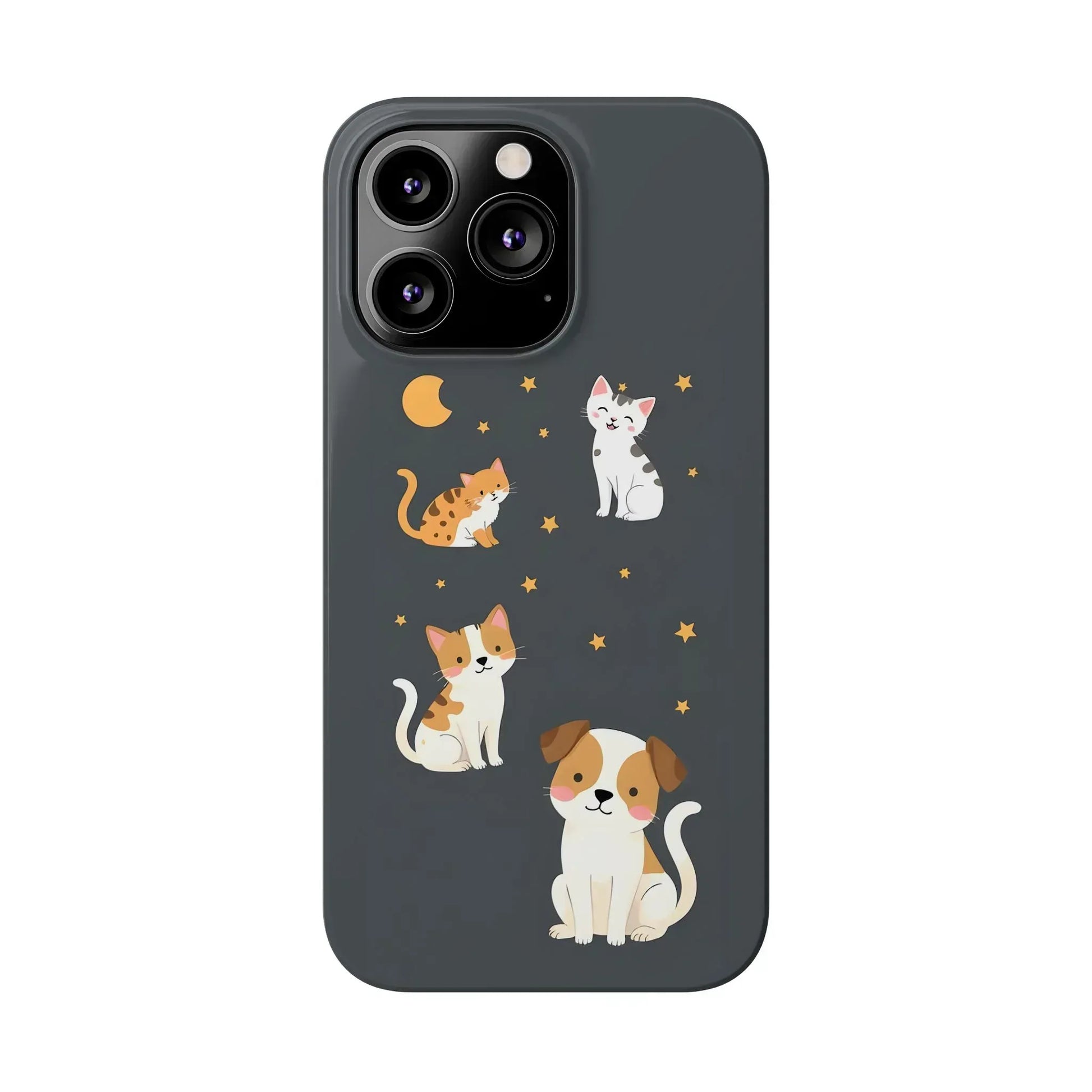 Cute Cat and Dog Phone Case for iPhone 11-17 - KARARMDESIGN