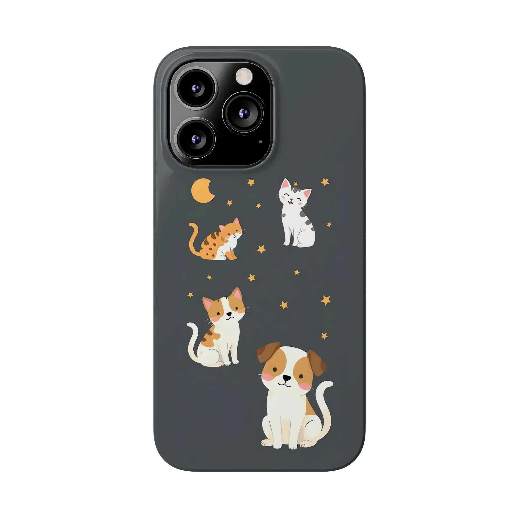 Cute Cat and Dog Phone Case for iPhone 11-17 - KARARMDESIGN