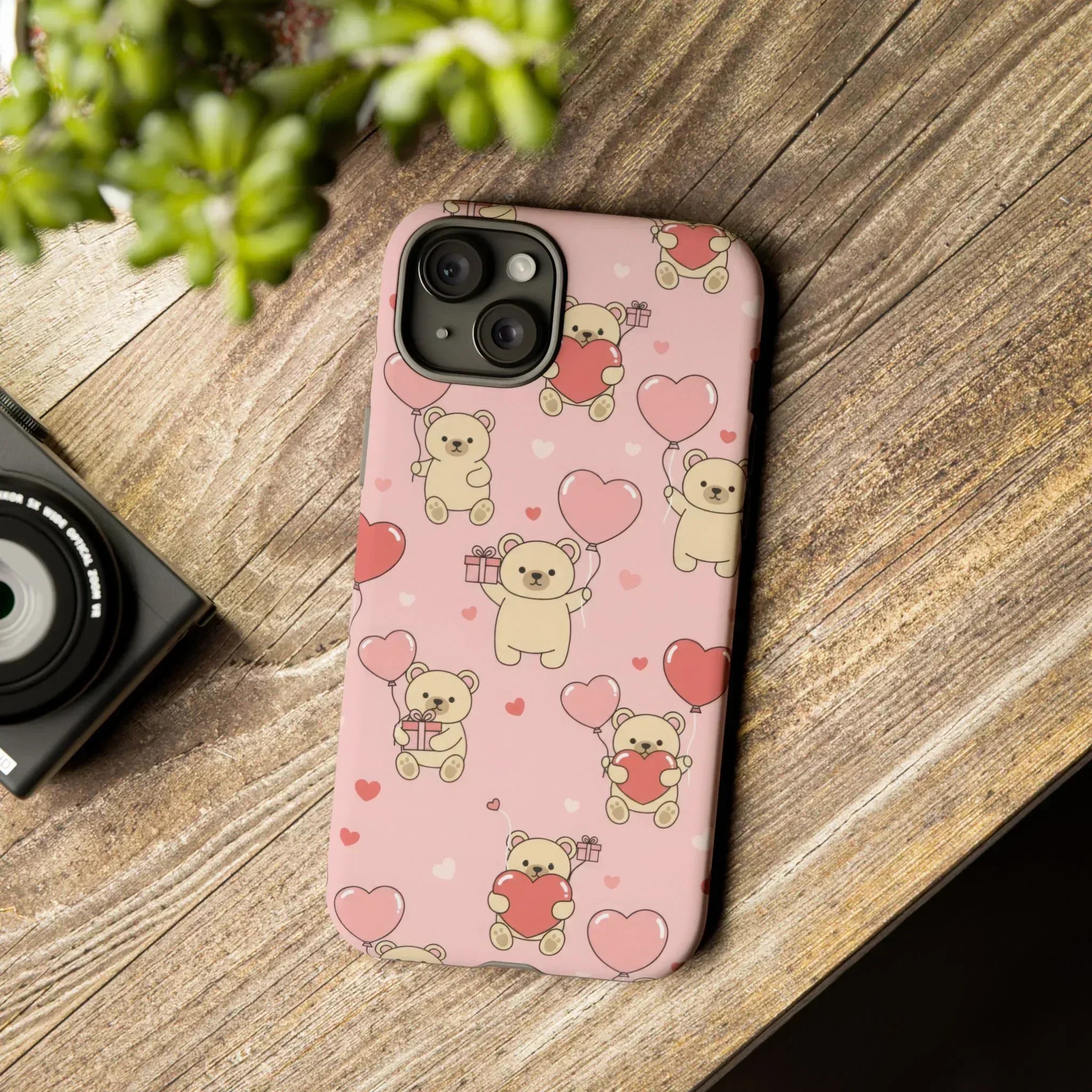 Teddy's Valentine Parade Phone Case for iPhone 11-17 and Galaxy S21-S25 - KARARMDESIGN