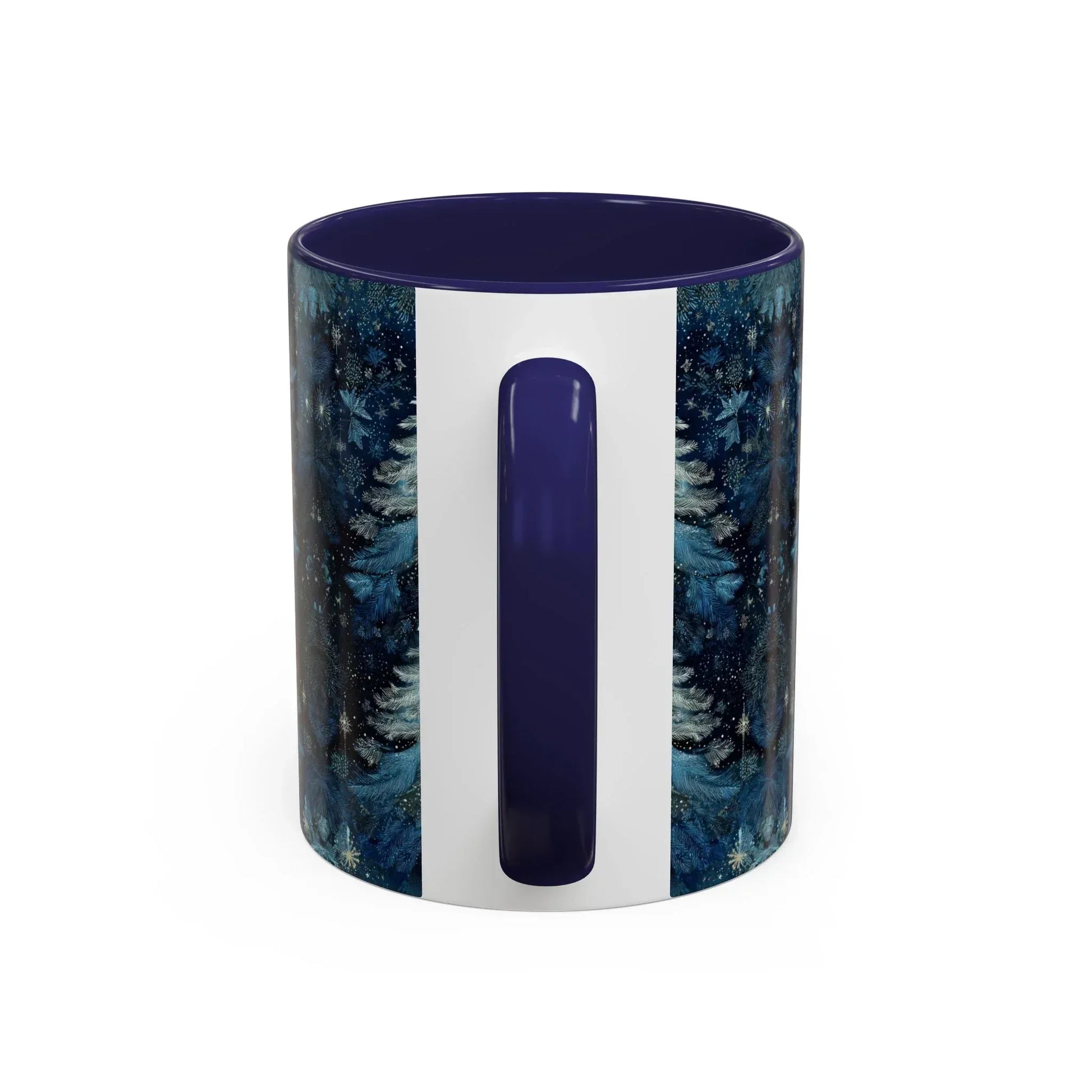 Blue Christmas Tree Accent Coffee Mug - KARARMDESIGN