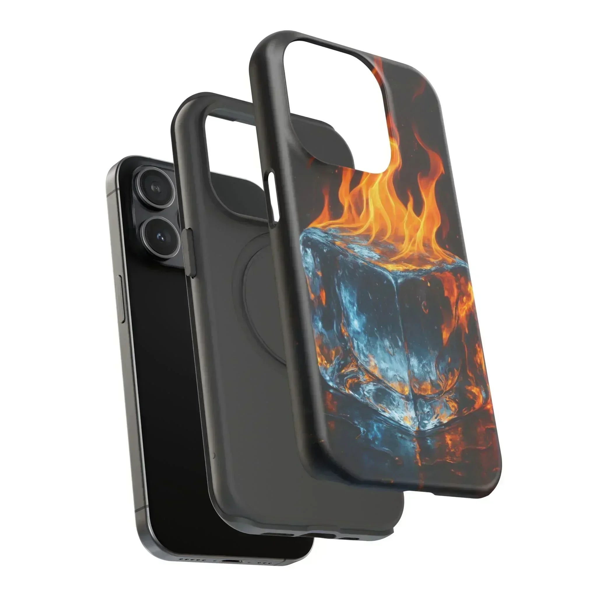 Flame Ice Phone Case for iPhone 12-16 and Galaxy S21-S22 - KARARMDESIGN