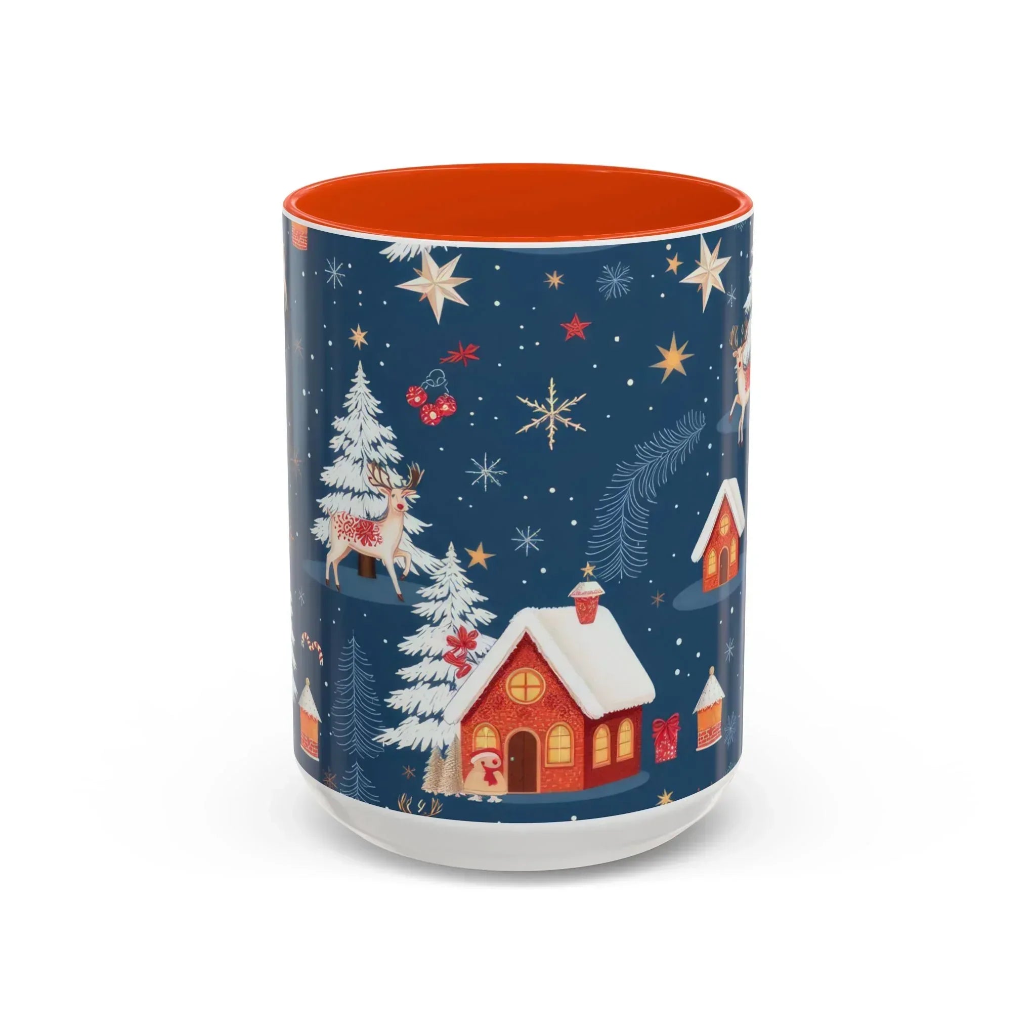 Dark Blue Christmas Mug - Colorful Mugs (11oz, 15oz) - KARARMDESIGN