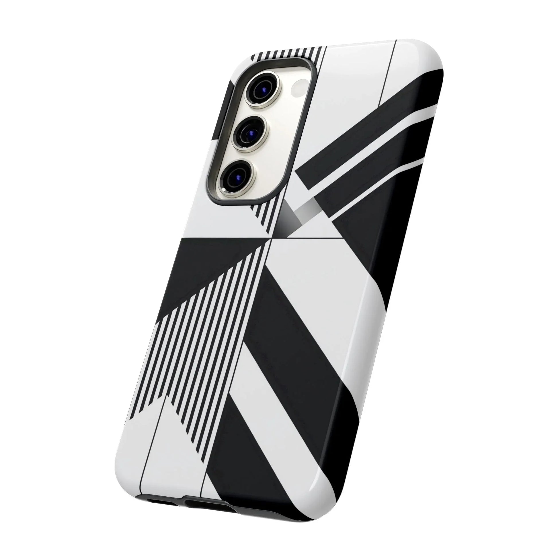 Monochrome Tough Phone Case for iPhone 11-16 and Galaxy S20–S25 - KARARMDESIGN