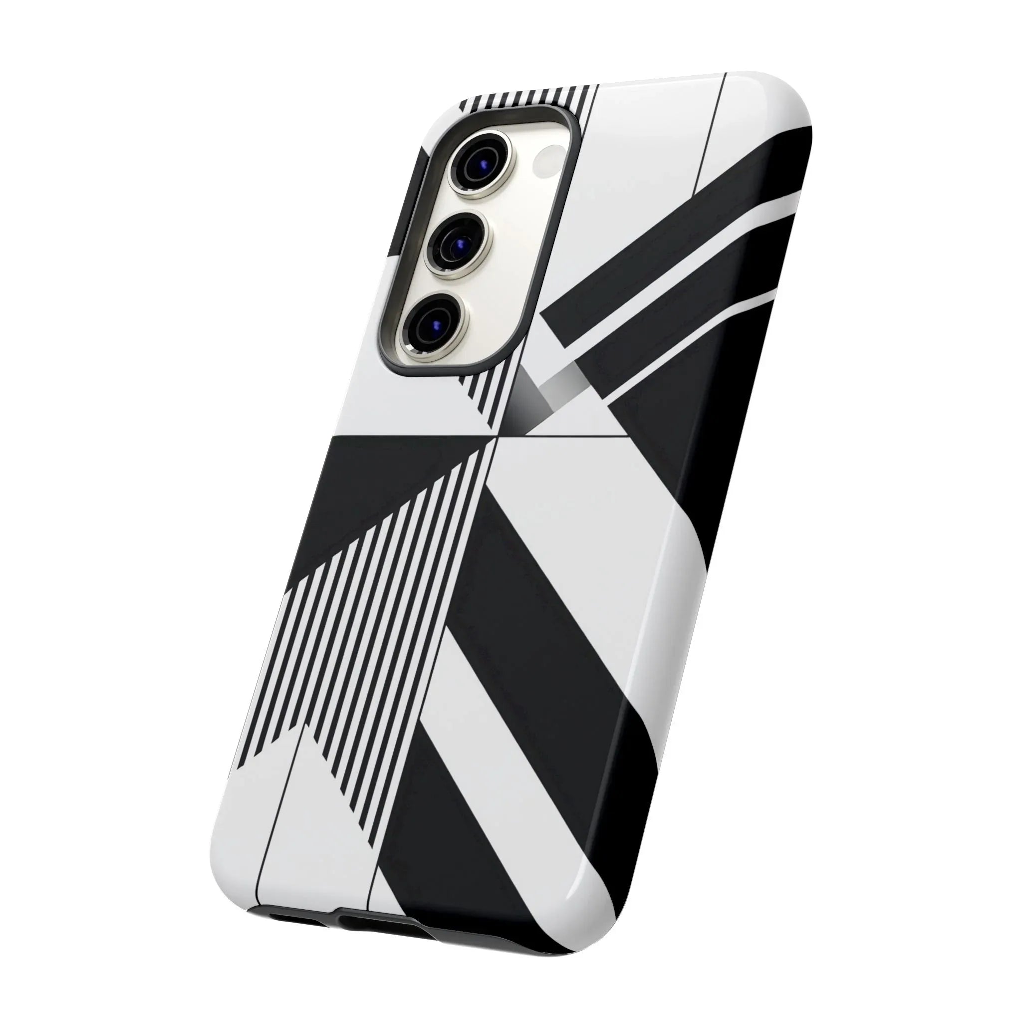 Monochrome Tough Phone Case for iPhone 11-16 and Galaxy S20–S25 - KARARMDESIGN