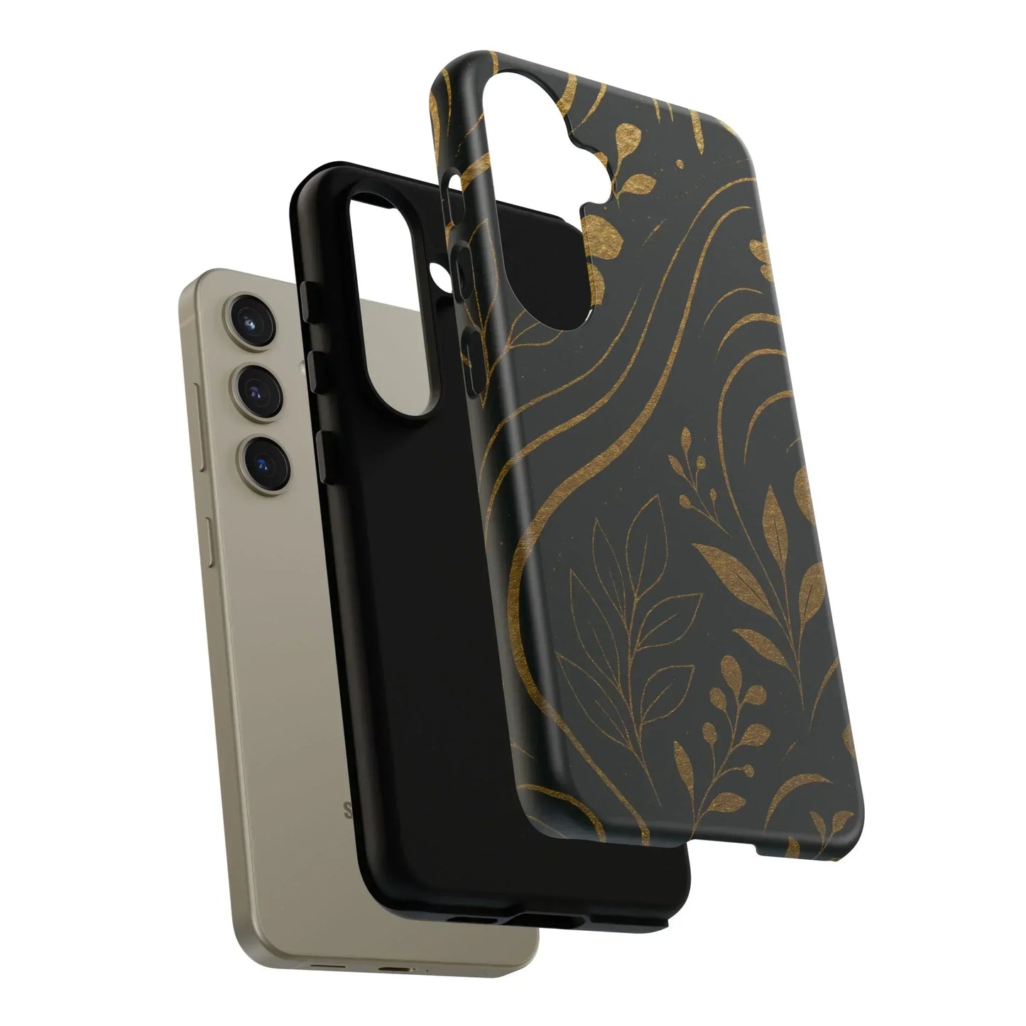Foil Frenzy Abstract Gold Pattern Phone Case for Samsung Galaxy and Google Pixel - KarArmDesign