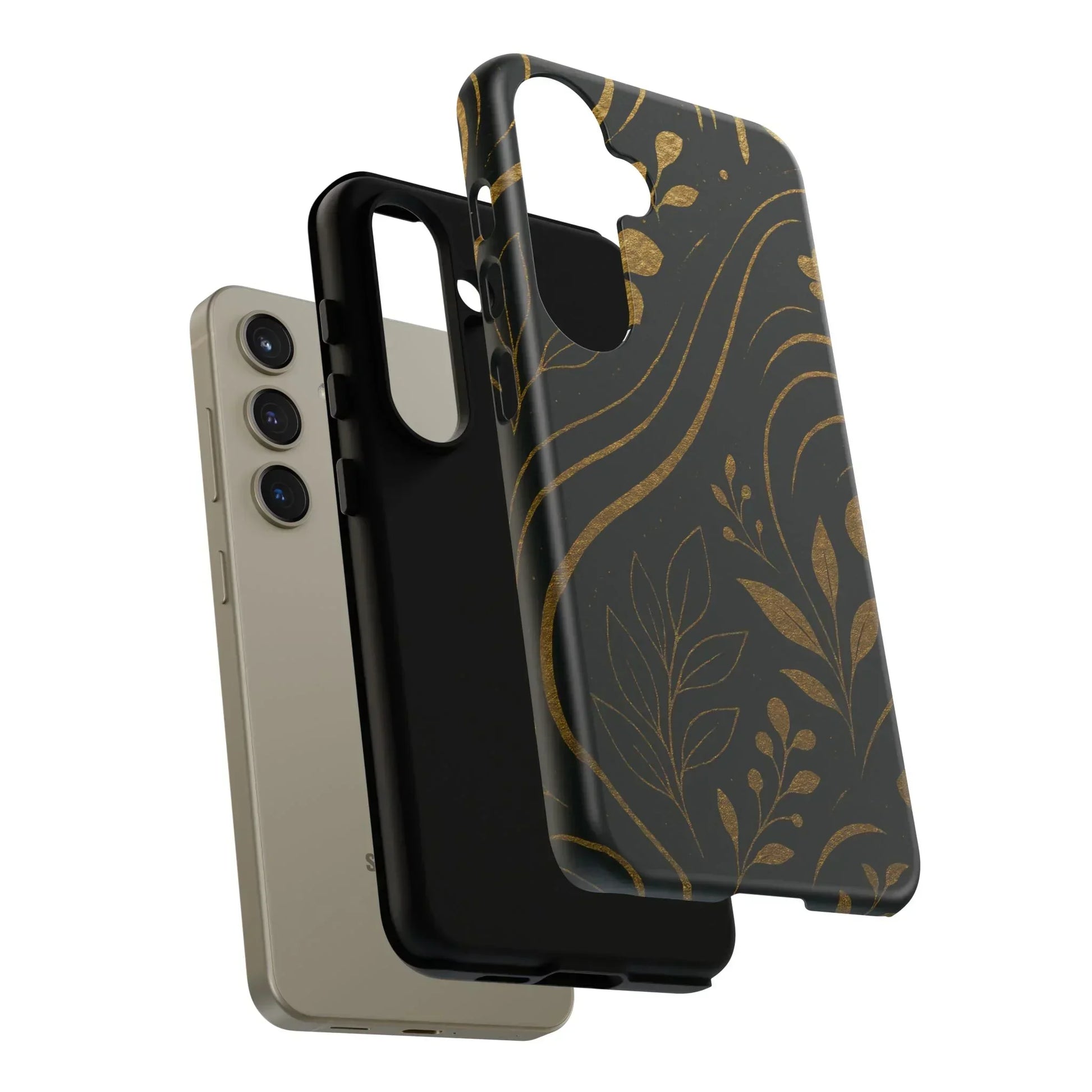 Foil Frenzy Abstract Gold Pattern Phone Case for Samsung Galaxy and Google Pixel - KarArmDesign