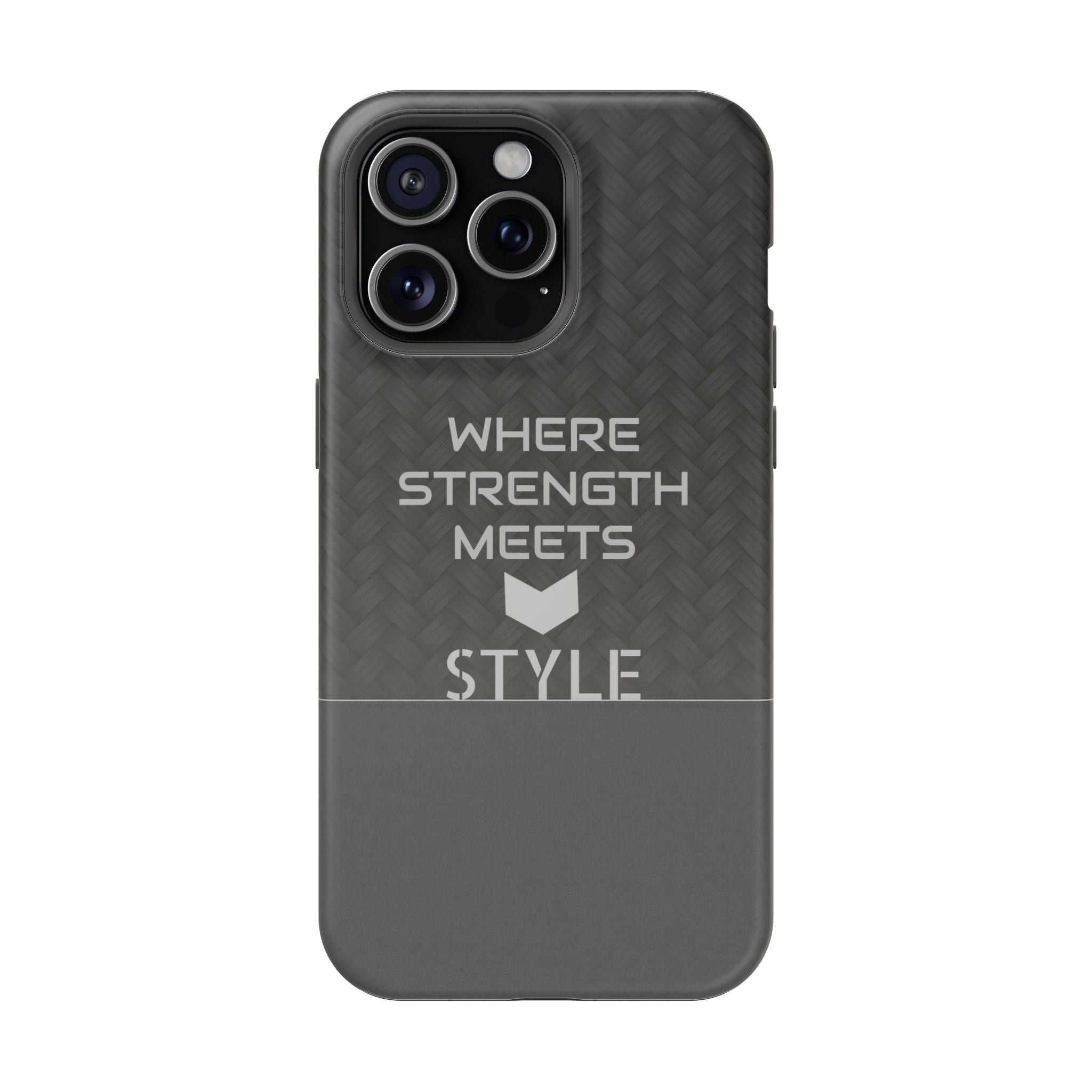 Gray Carbon Phone Case for iPhone 12-16 and Galaxy S21-S22