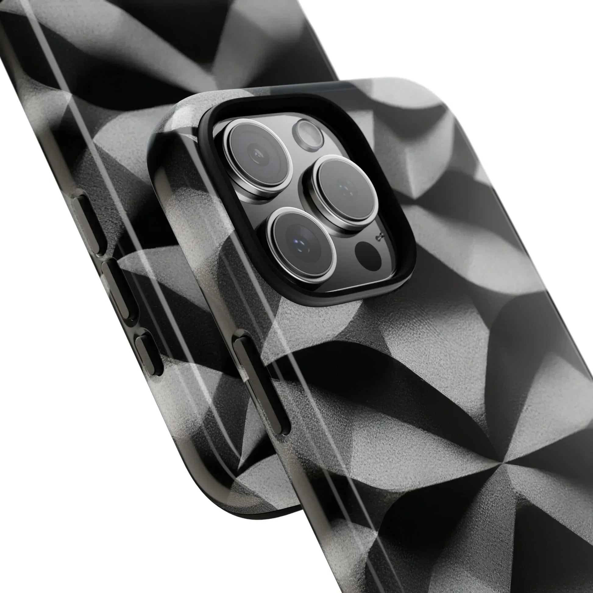 3D Geometric Phone Case for iPhone 8–17 - KARARMDESIGN