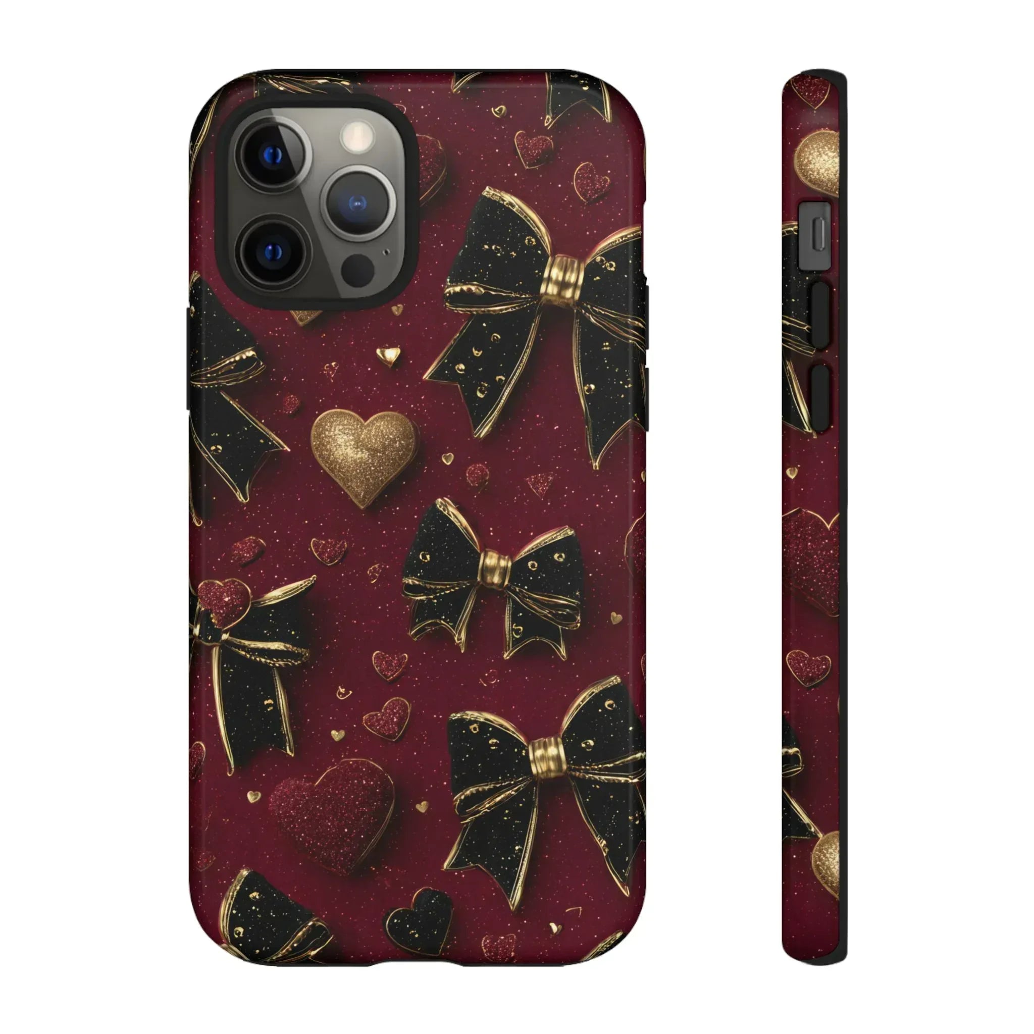 Velvet Valentine Charm Phone Case for iPhone 11-17 and Galaxy S10-S25 - KARARMDESIGN
