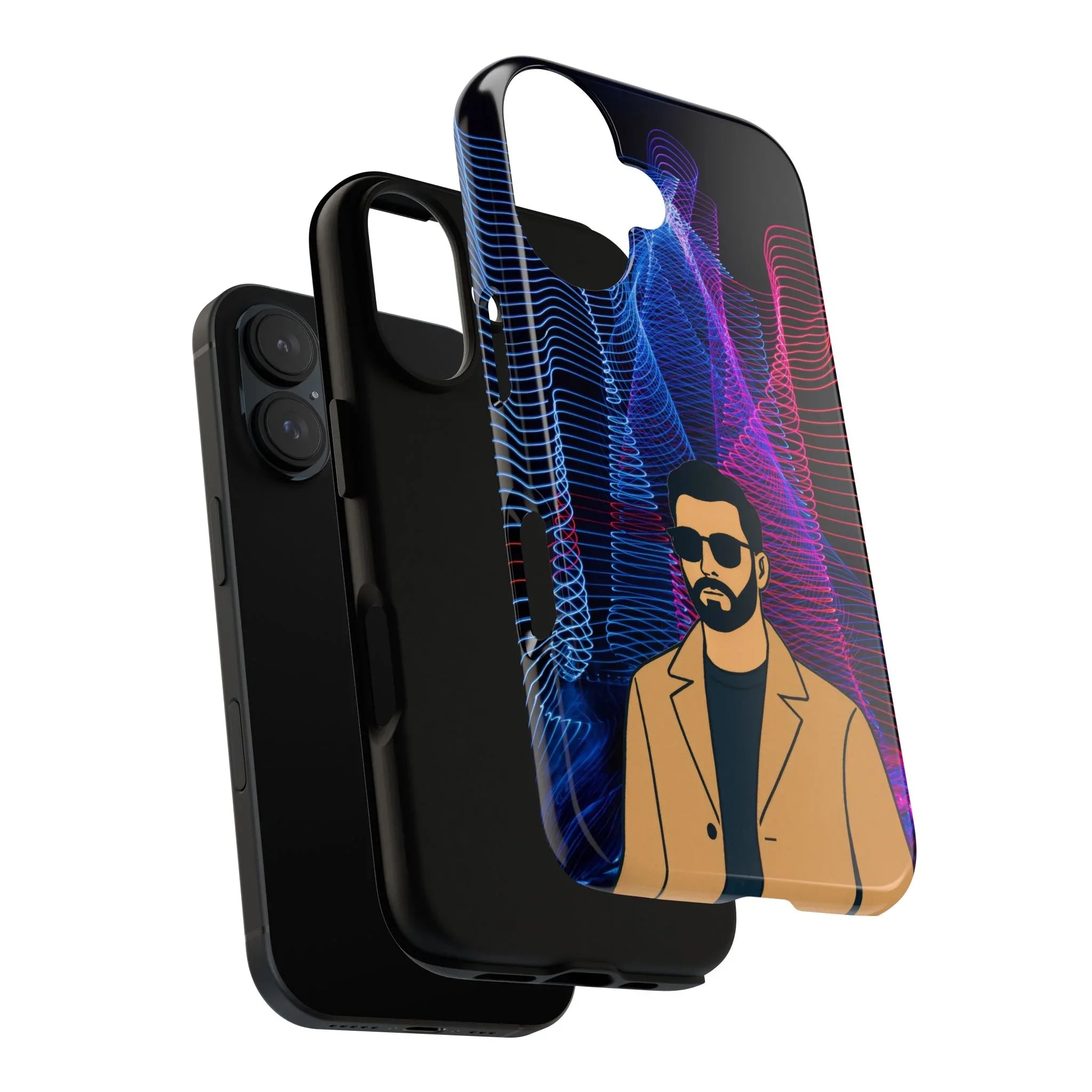 Bearded Style Phone Case for iPhone 11-17 and Galaxy S20-S25 - KARARMDESIGN