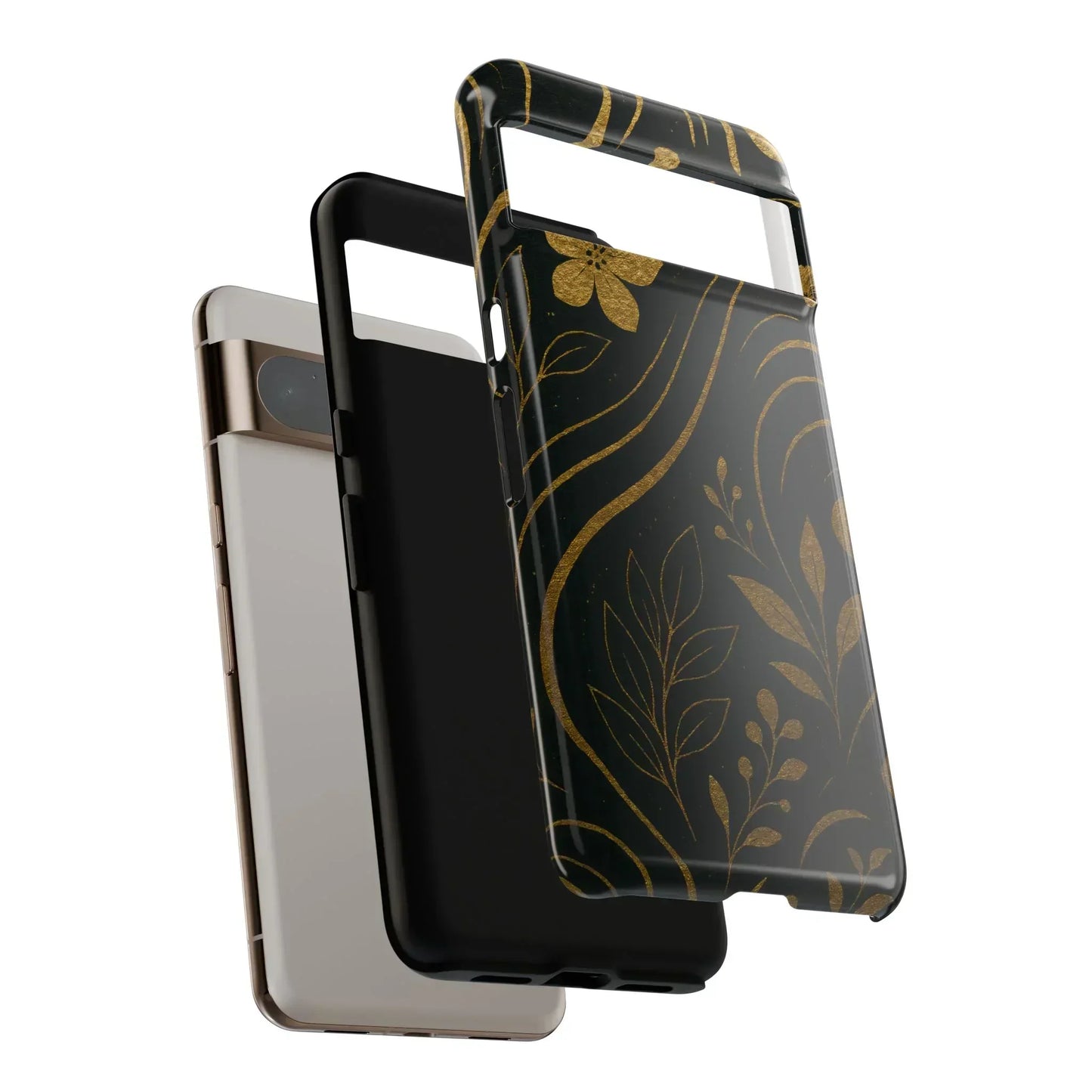 Foil Frenzy Abstract Gold Pattern Phone Case for Samsung Galaxy and Google Pixel - KarArmDesign