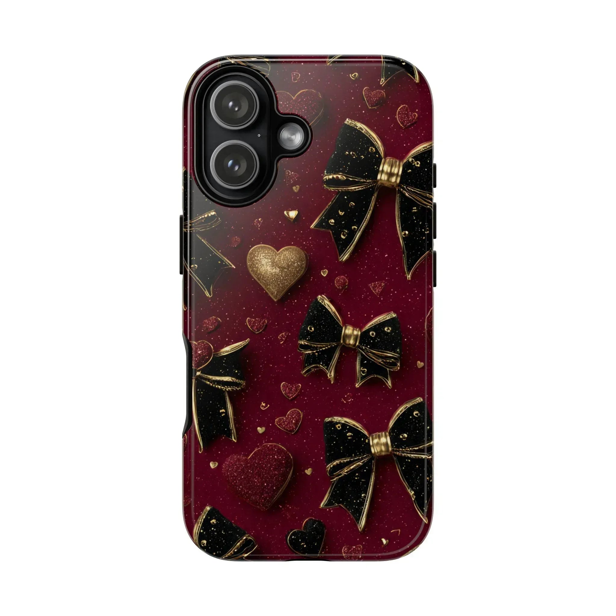 Velvet Valentine Charm Phone Case for iPhone 11-17 and Galaxy S10-S25 - KARARMDESIGN