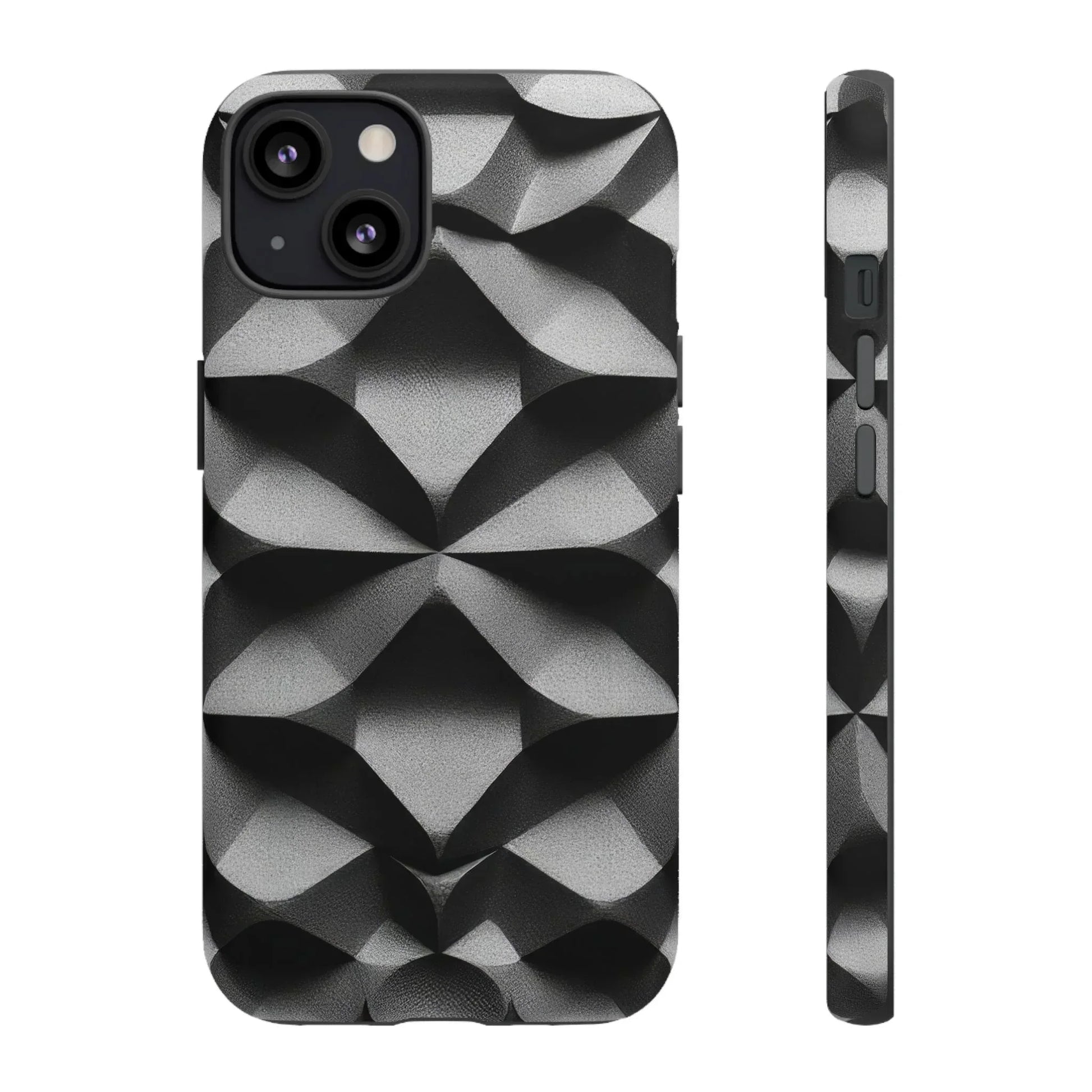 3D Geometric Phone Case for iPhone 8–17 - KARARMDESIGN