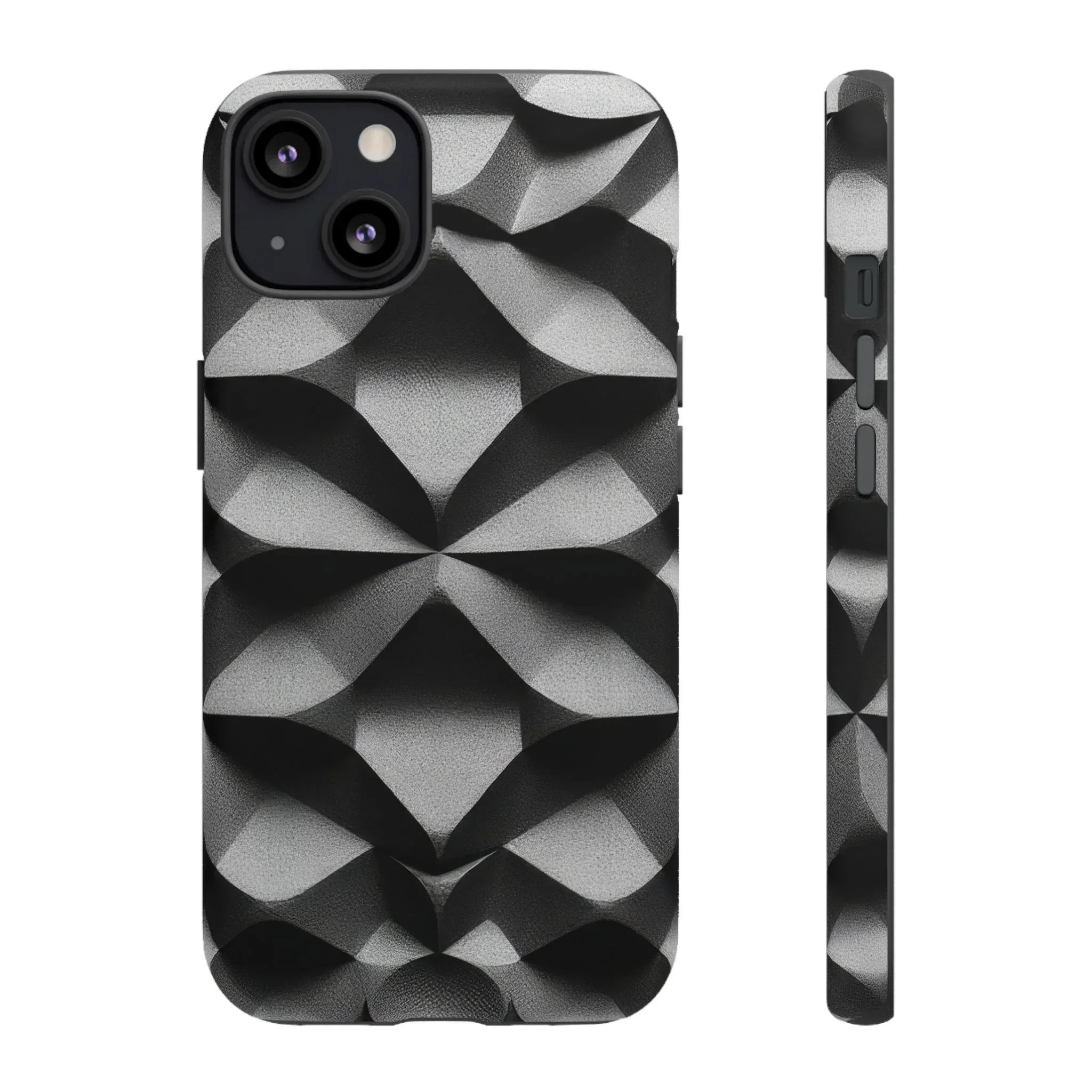 3D Geometric Phone Case for iPhone 8–17 - KARARMDESIGN