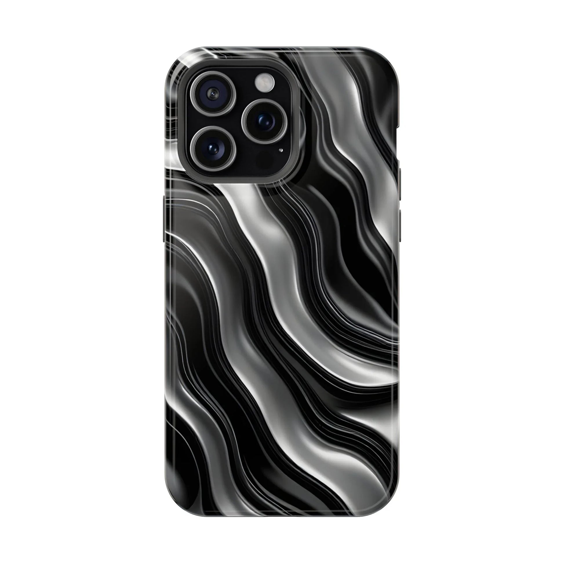 Wavy Illusion Marble Phone Case for iPhone 13-17 - KARARMDESIGN