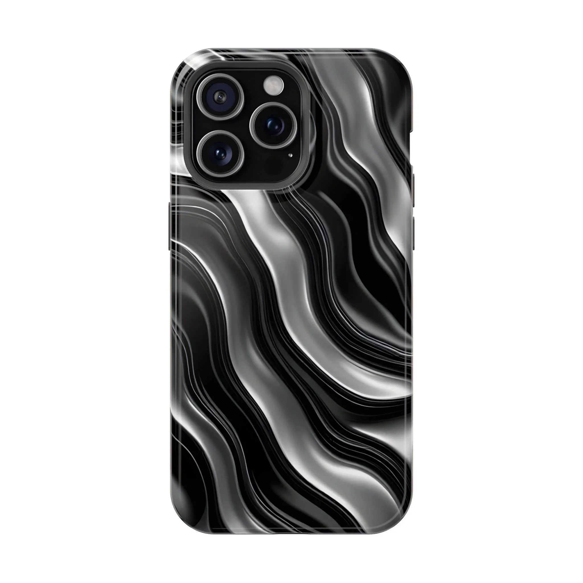 Wavy Illusion Marble Phone Case for iPhone 13-17 - KARARMDESIGN