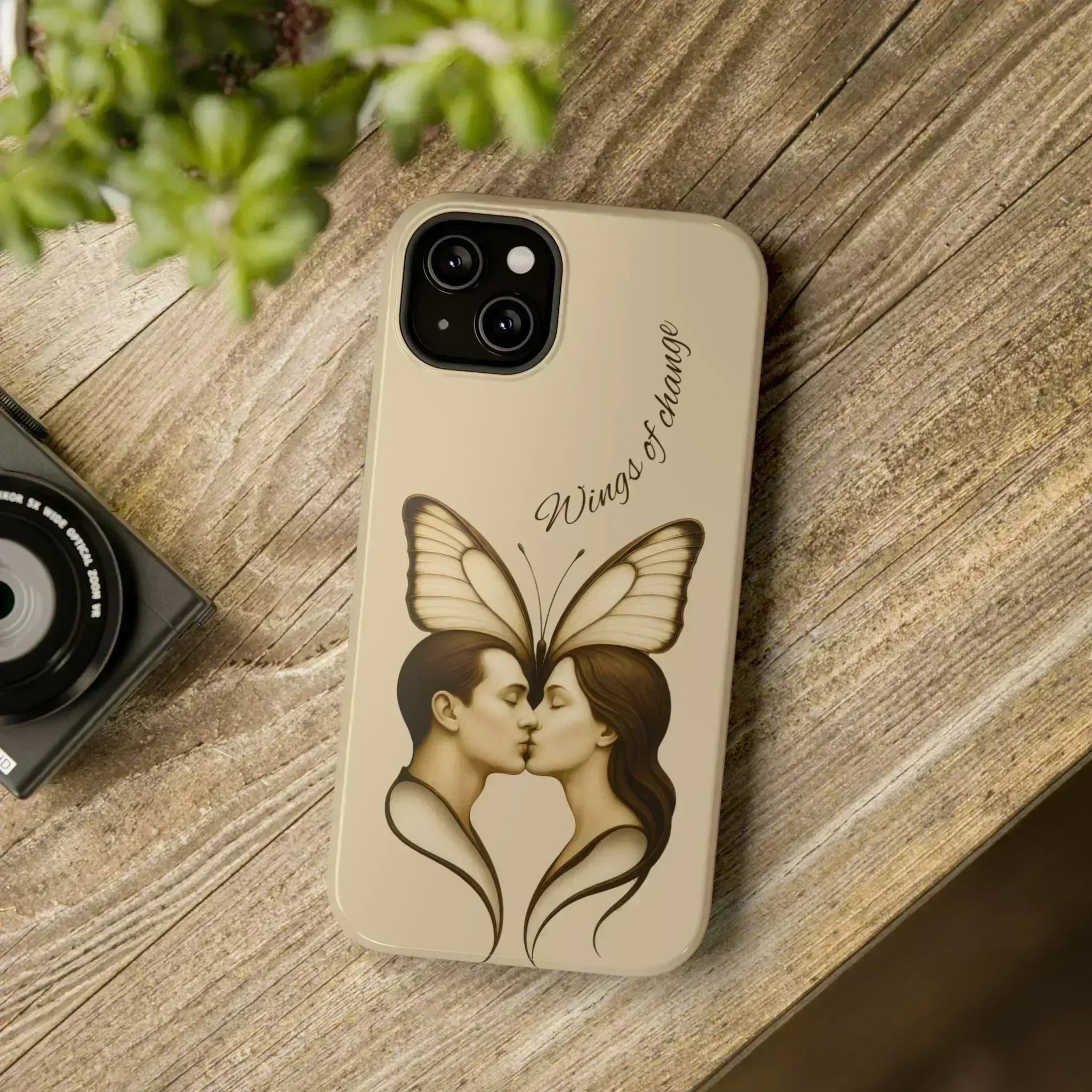 Romantic Butterfly Couple Phone Case for iPhone 12-16 and Galaxy S21-S22 - KARARMDESIGN