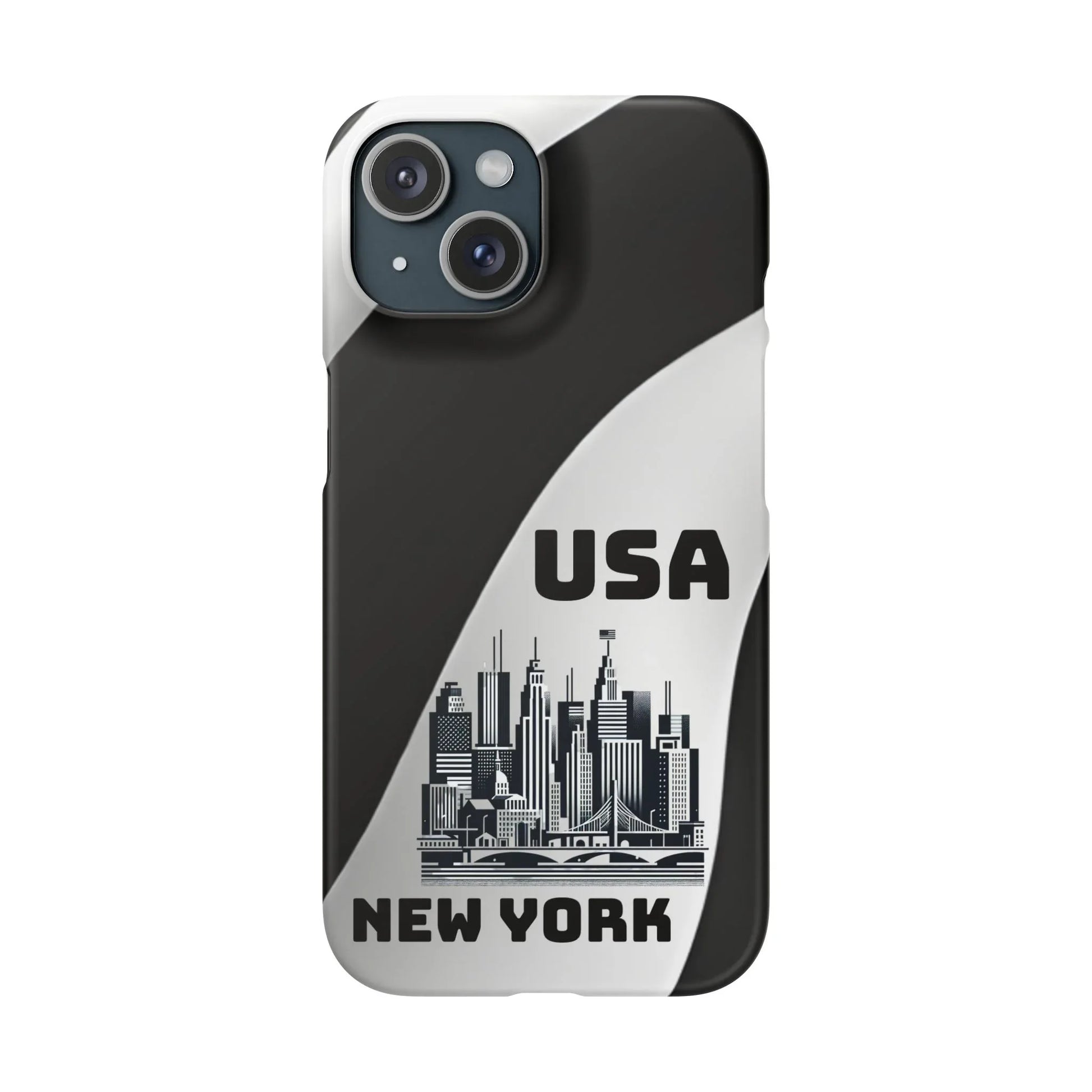 Monochrome New York City Phone Case for iPhone, Galaxy & Pixel - KARARMDESIGN