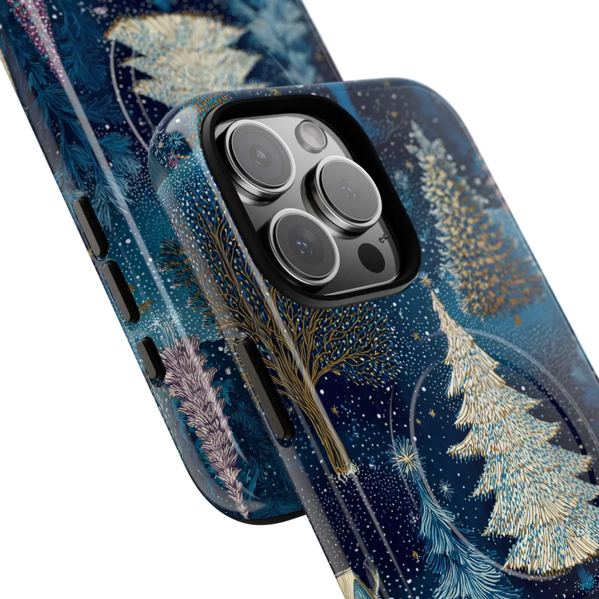 Midnight Sparkle Forest Phone Case for iPhone 13-17 - KARARMDESIGN