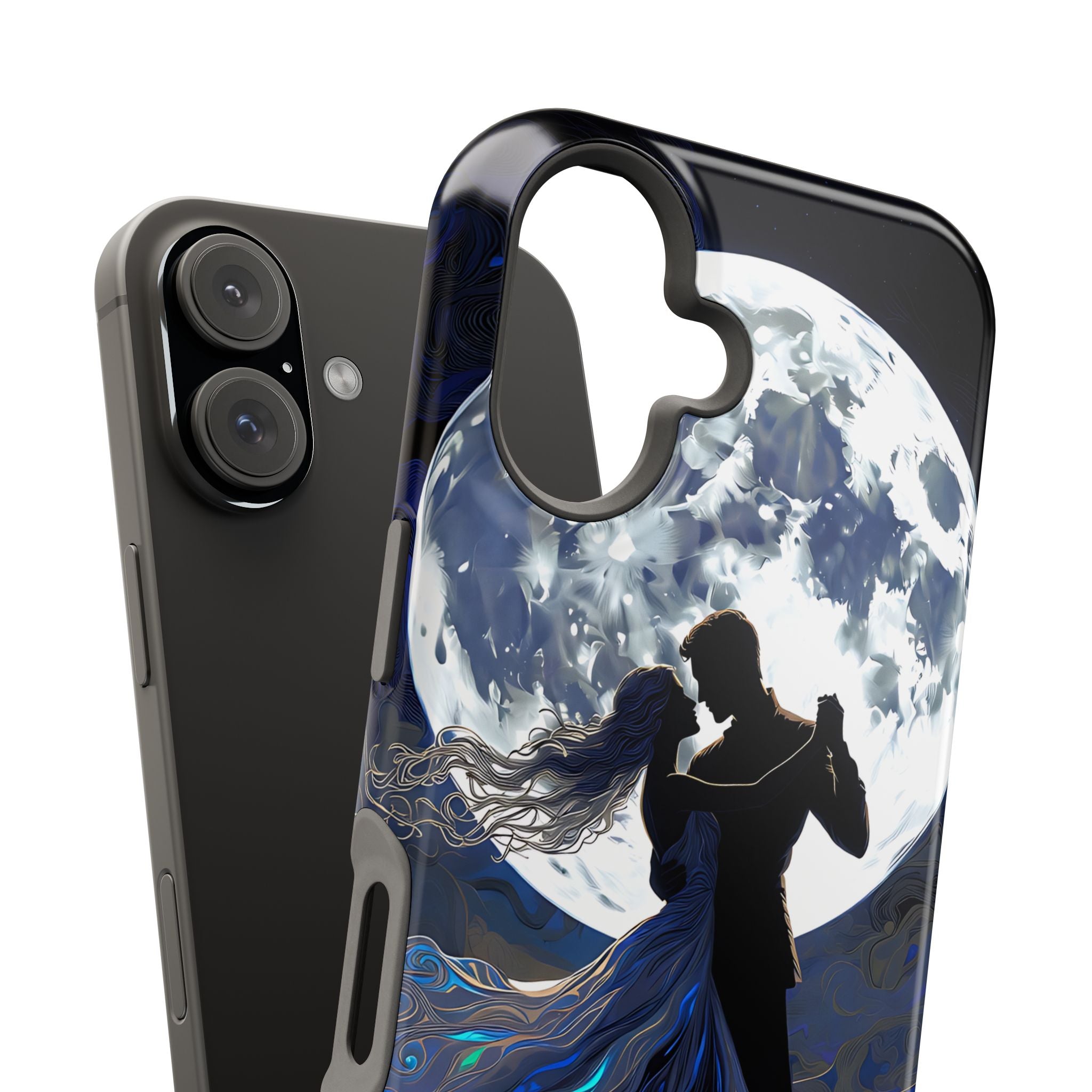 Romantic Moonlight Dance Magnetic Phone Case – iPhone 15–17 & Samsung Galaxy S26