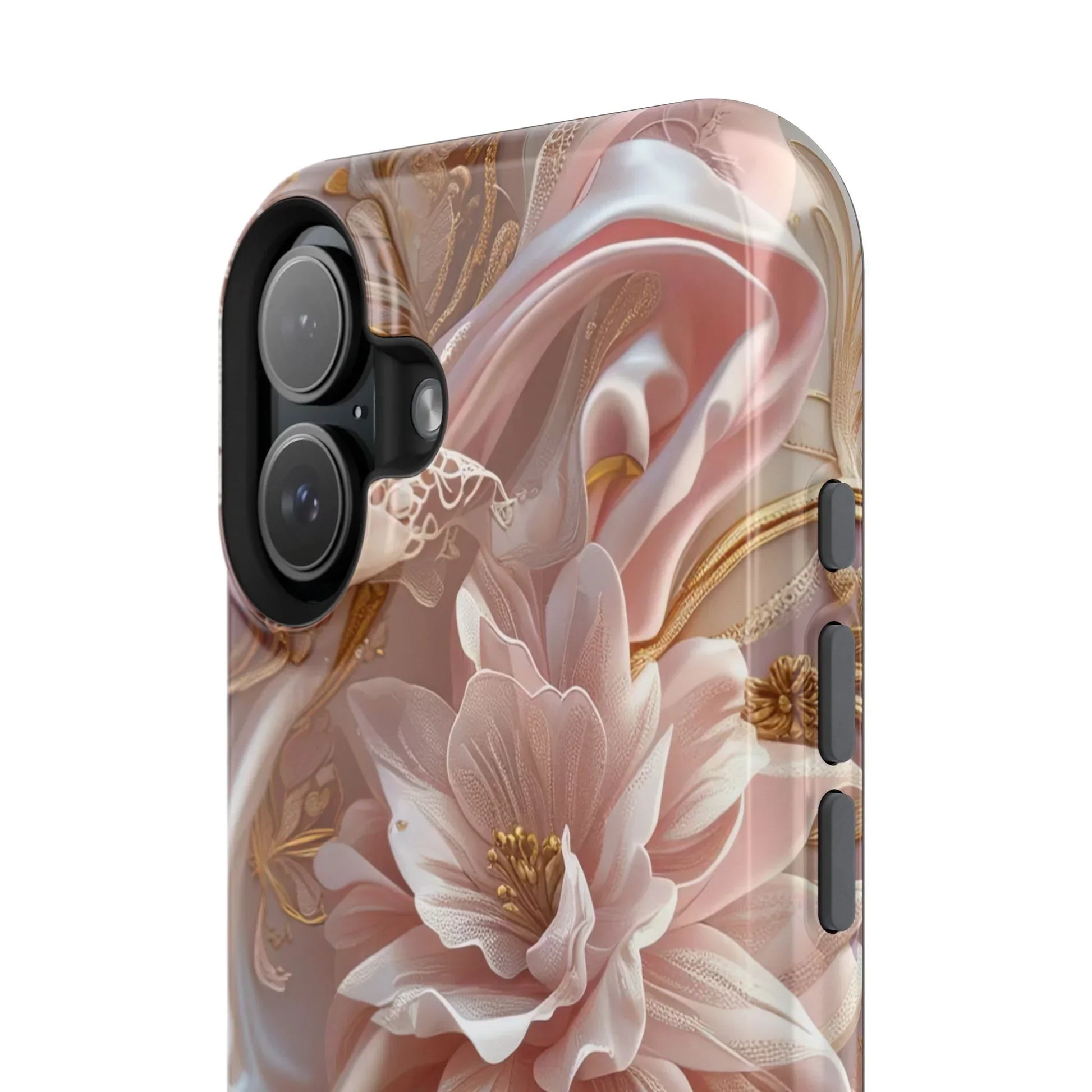 Elegant Floral Impact-Resistant Phone Case for iPhone 12-16 and Samsung Galaxy S21-S22 Models - KarArmDesign