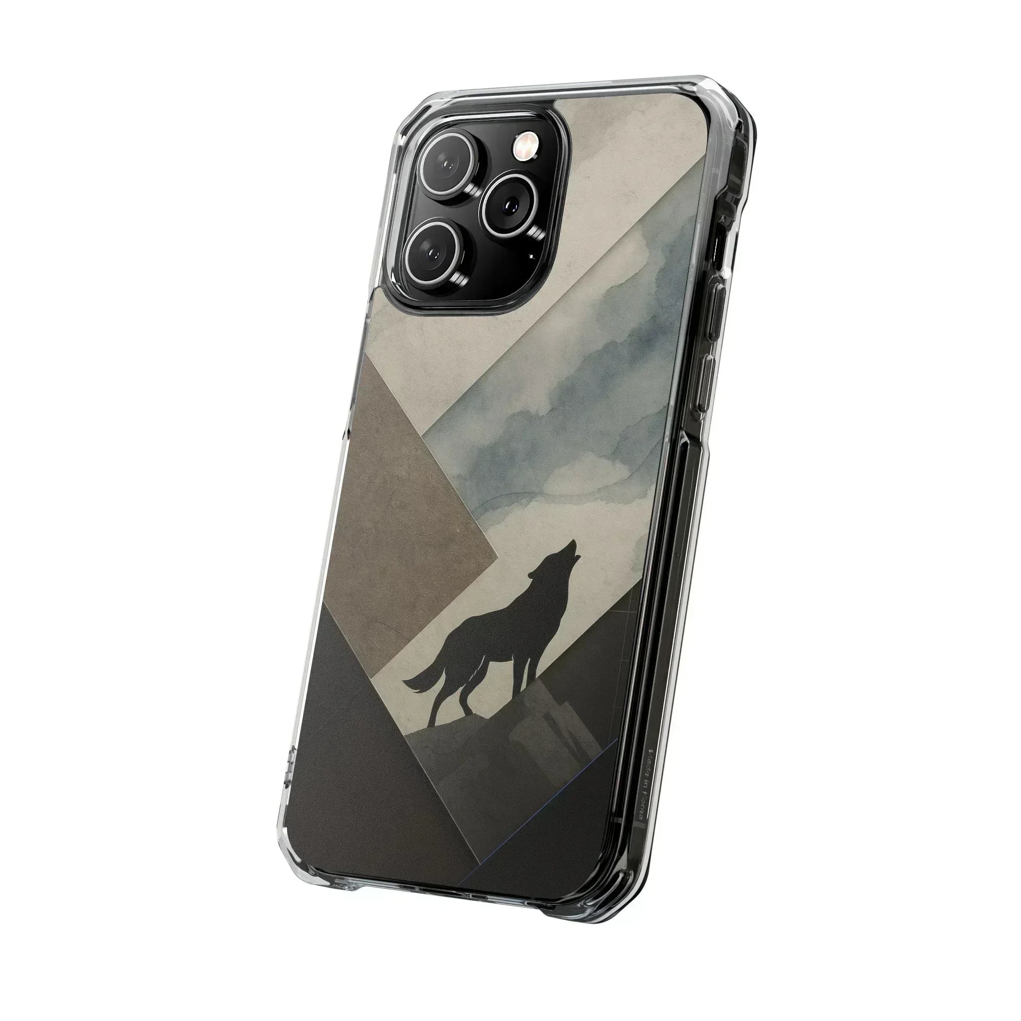 Wolf Silhouette Phone Case for iPhone 14-16 - KARARMDESIGN