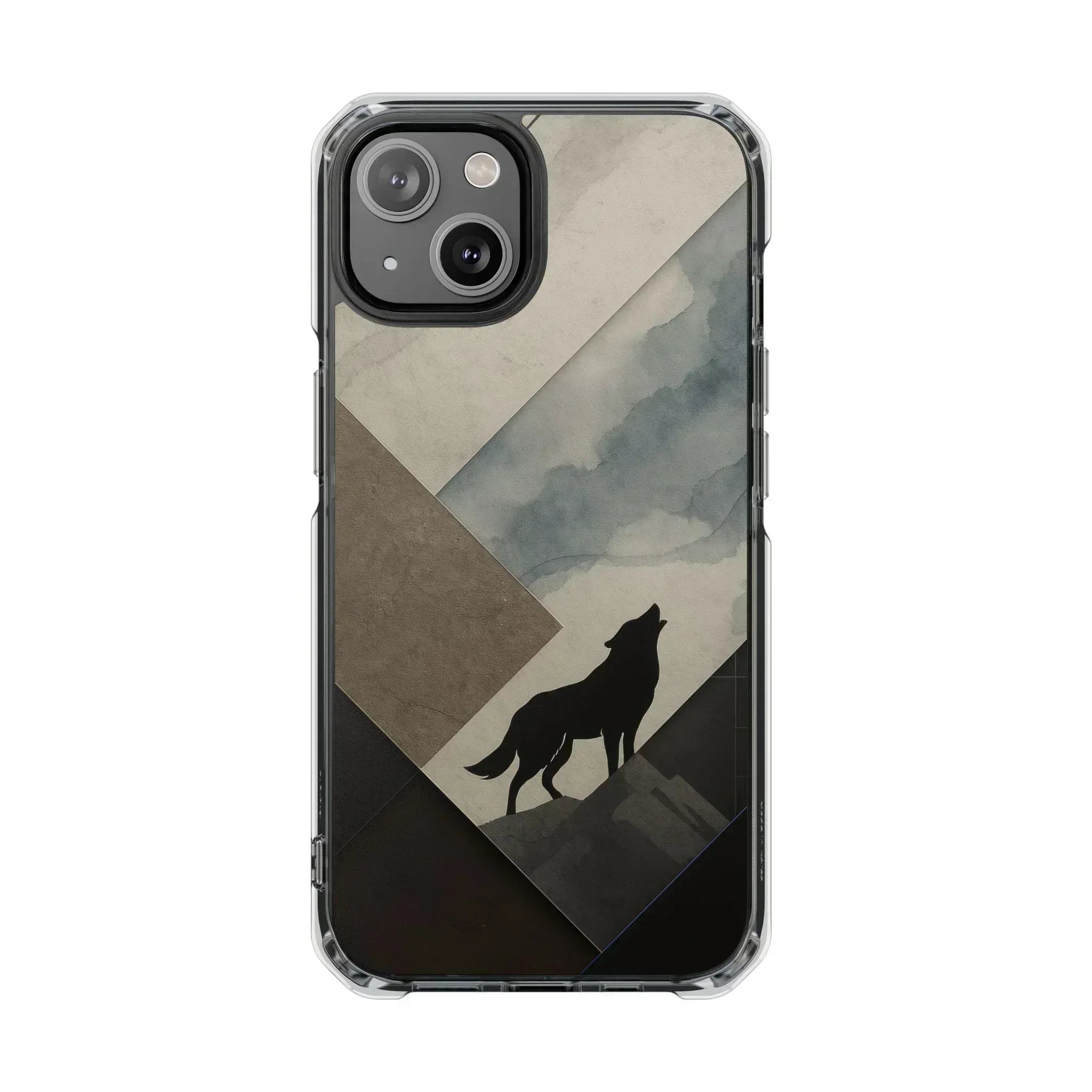 Wolf Silhouette Phone Case for iPhone 14-16 - KARARMDESIGN