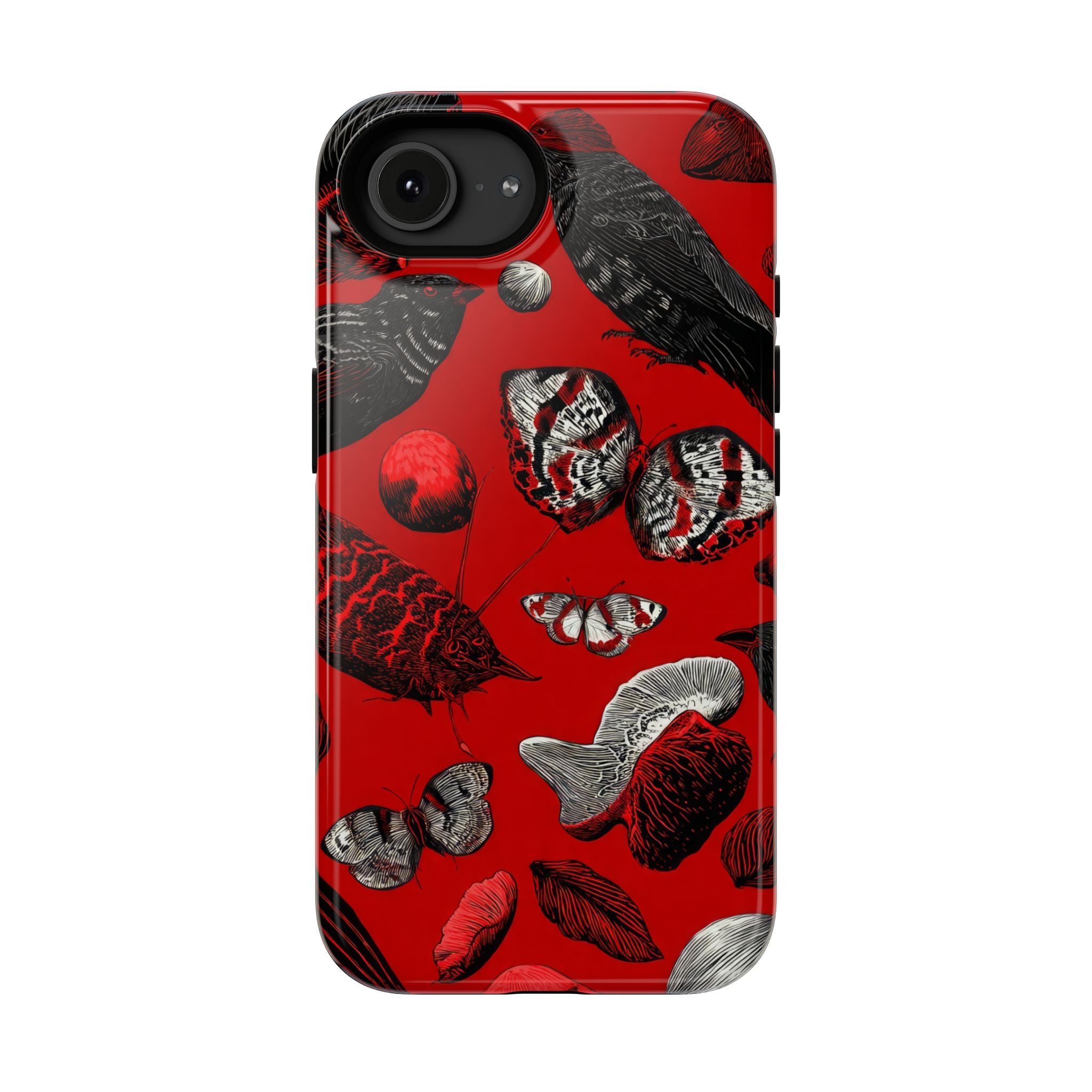 Crimson Wilderness Phone Case for iPhone 11-17