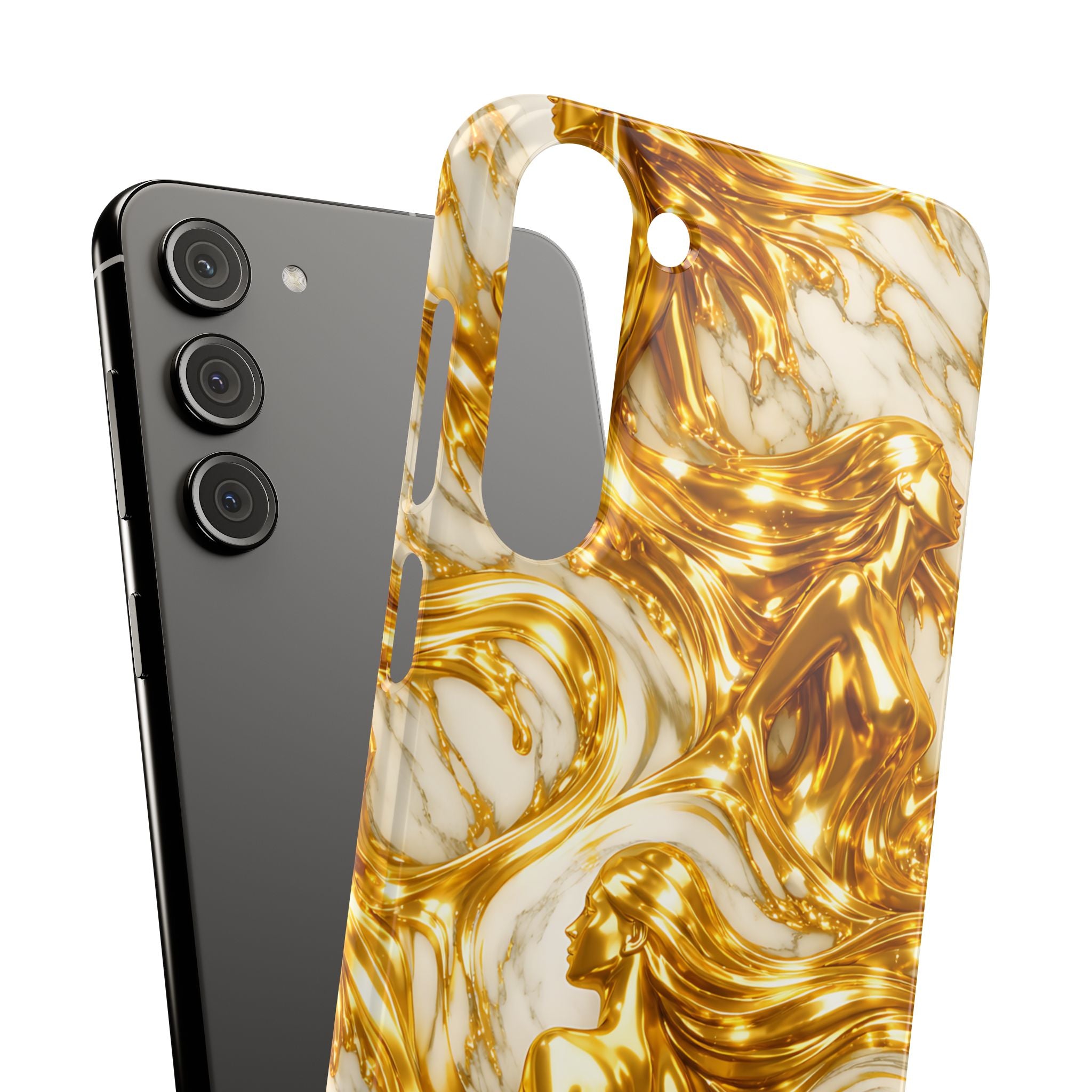 Divine Gold Woman Snap Phone Case for iPhone & Galaxy