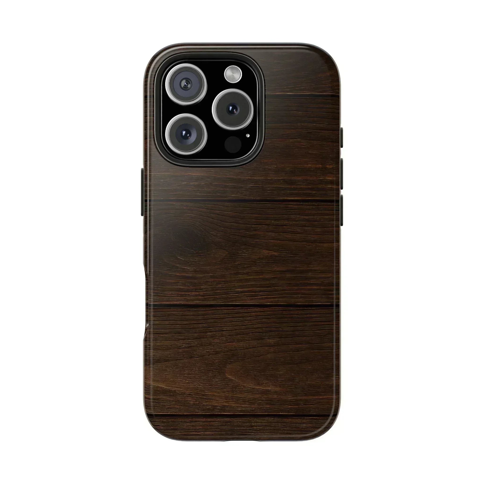 Dark Wood Grain Phone Case for iPhone and Galaxy - KARARMDESIGN