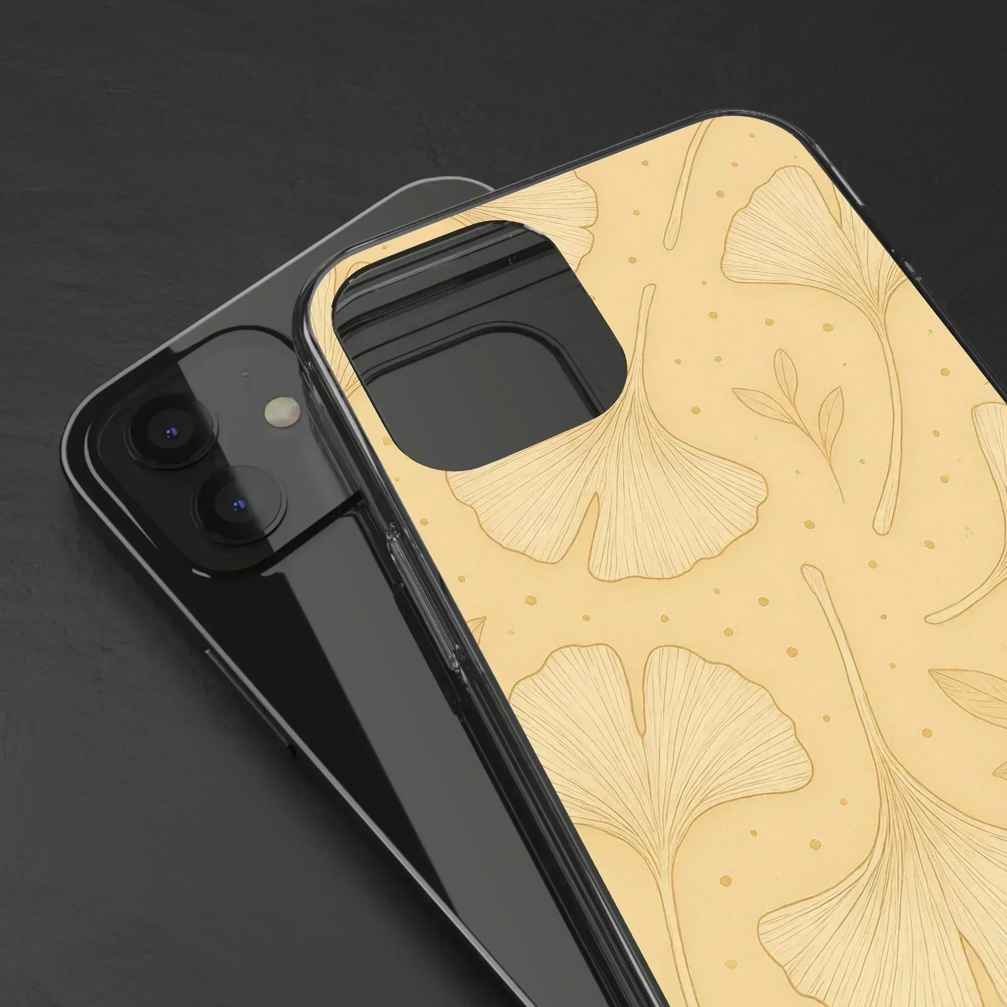 Ginkgo floral phone case for iPhone 12-16 and Galaxy S21 - KARARMDESIGN