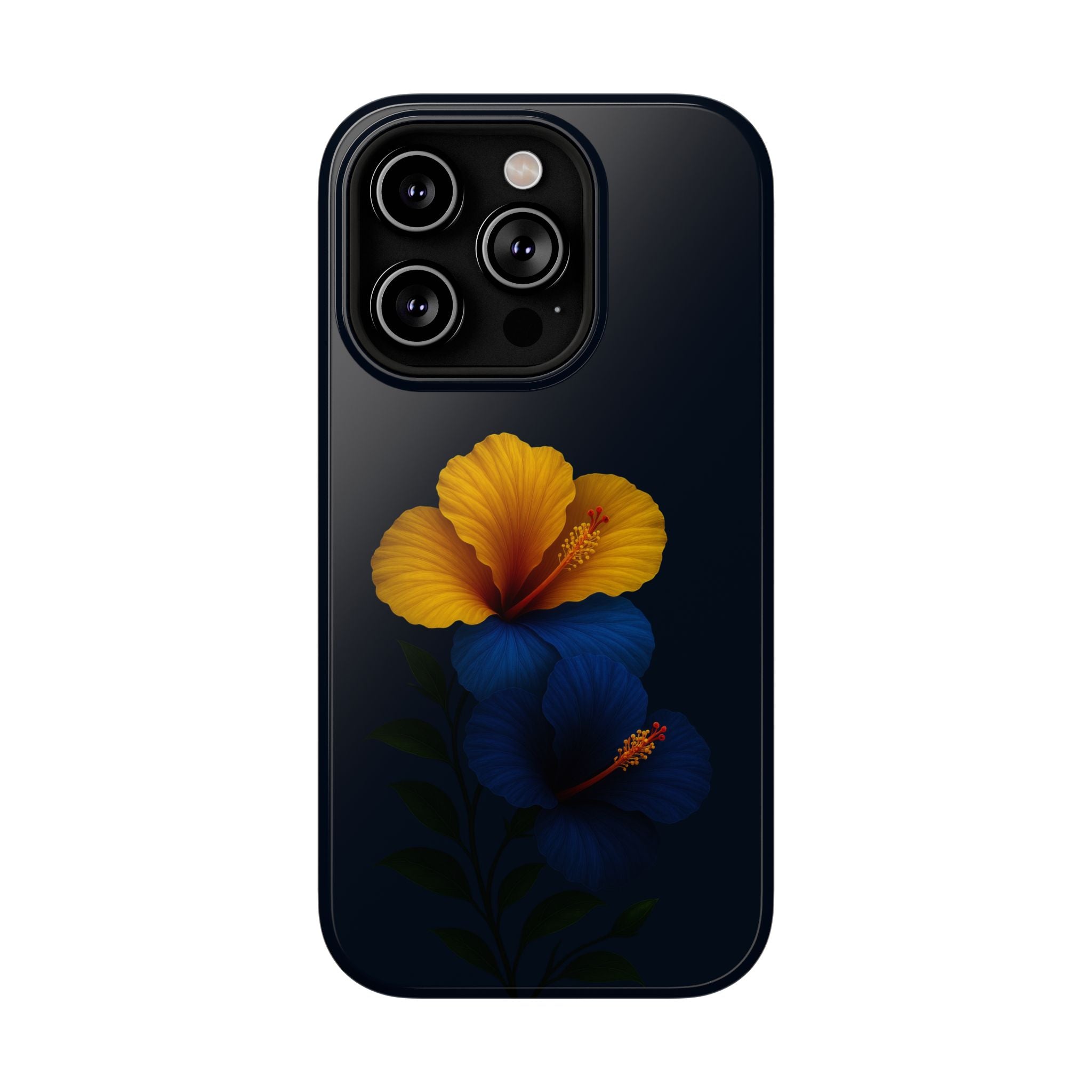 Elegant Hibiscus Phone Case for iPhone 11-17 and Galaxy S21-S22