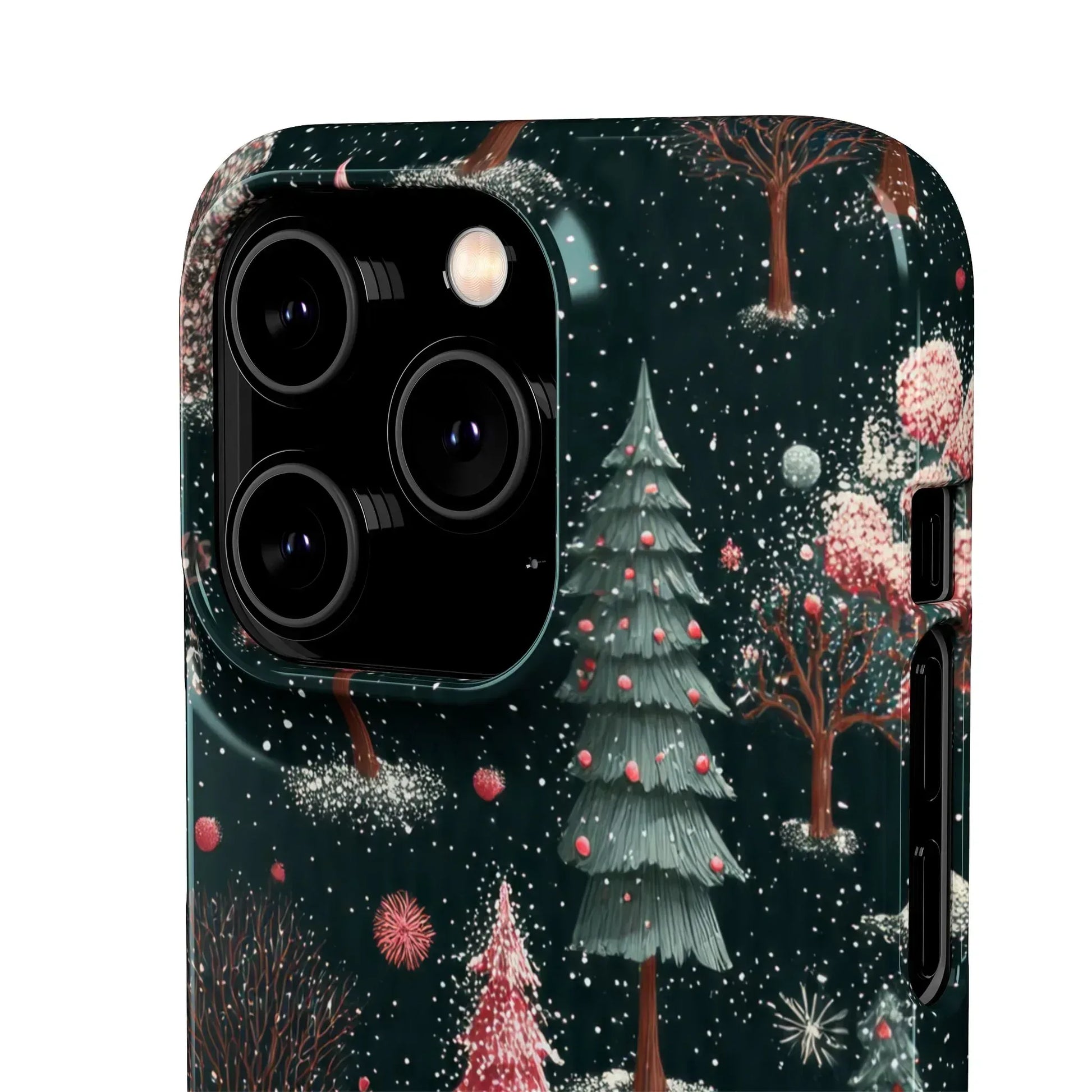 Winter Bloom Forest Phone Case for iPhone 11-17 and Galaxy S20-S25 - KARARMDESIGN