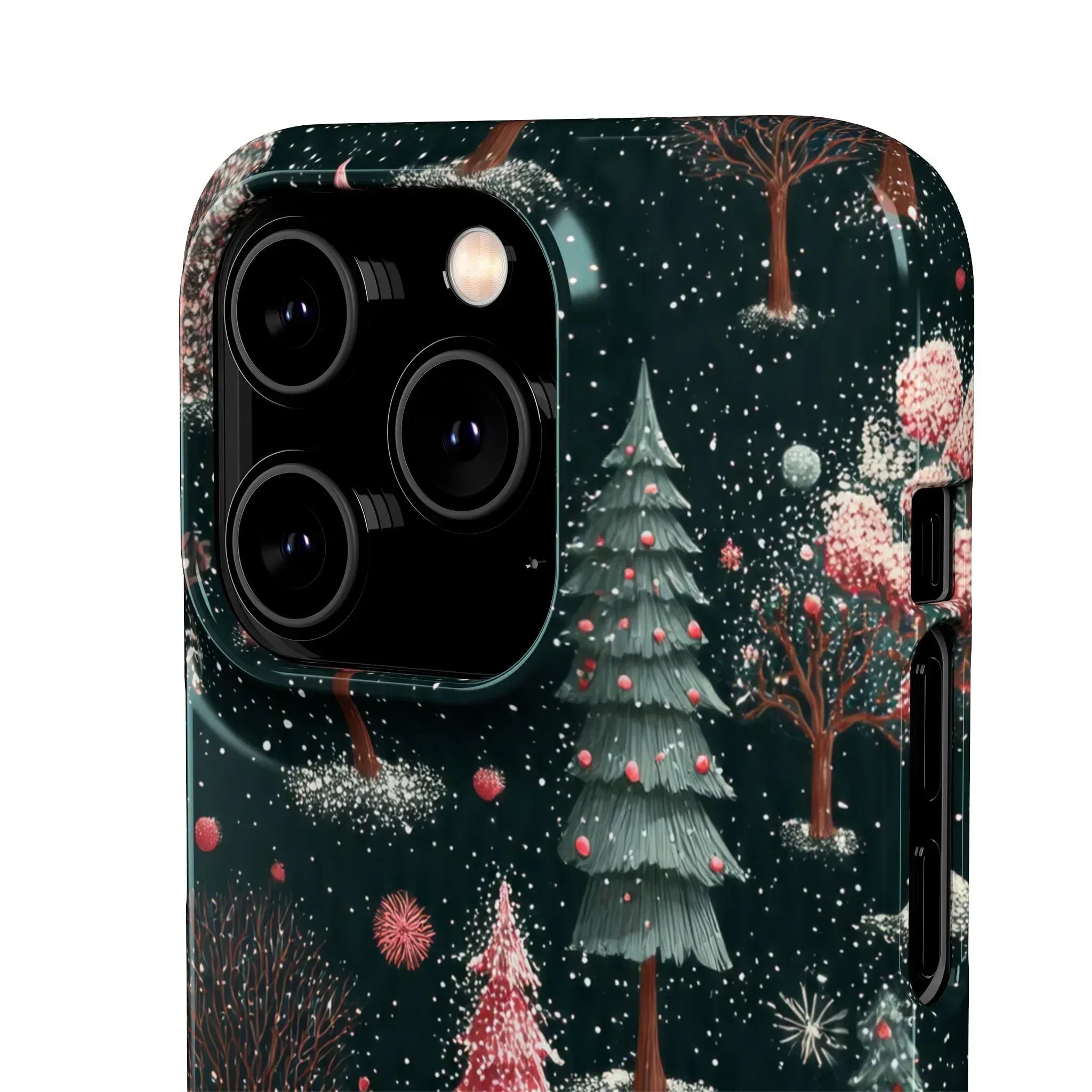 Winter Bloom Forest Phone Case for iPhone 11-17 and Galaxy S20-S25 - KARARMDESIGN
